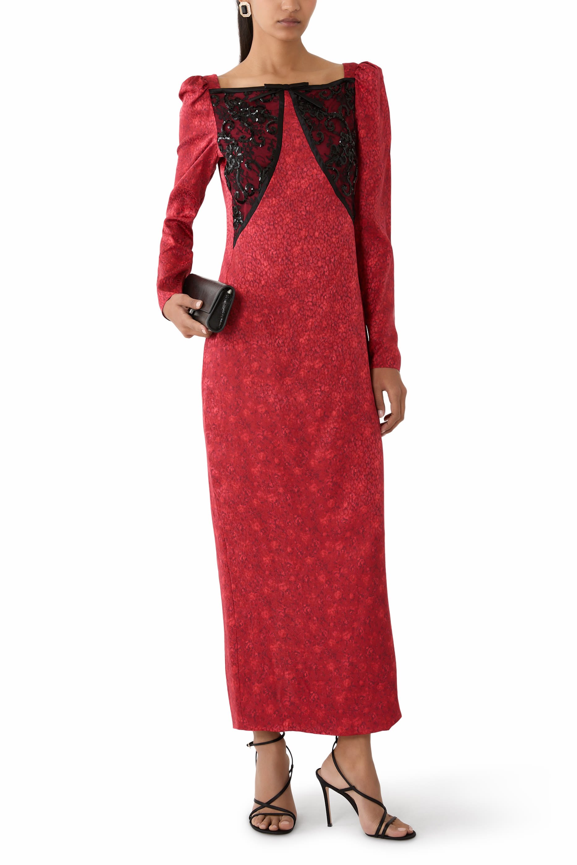  Jacquard Evening Dress 