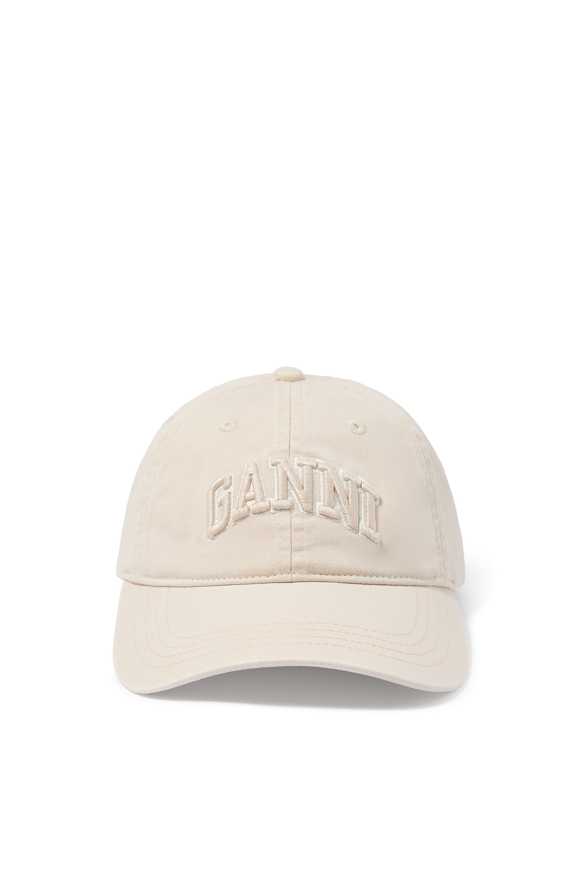 Logo Embossed Canvas Cap