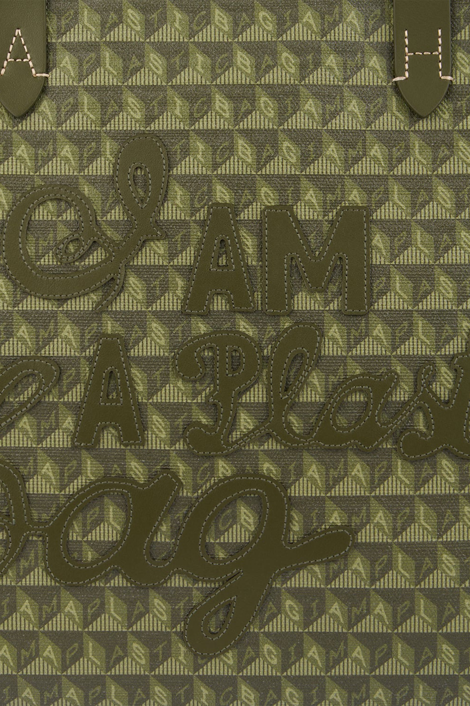 I Am a Plastic Bag Zipped Motif Tote Bag