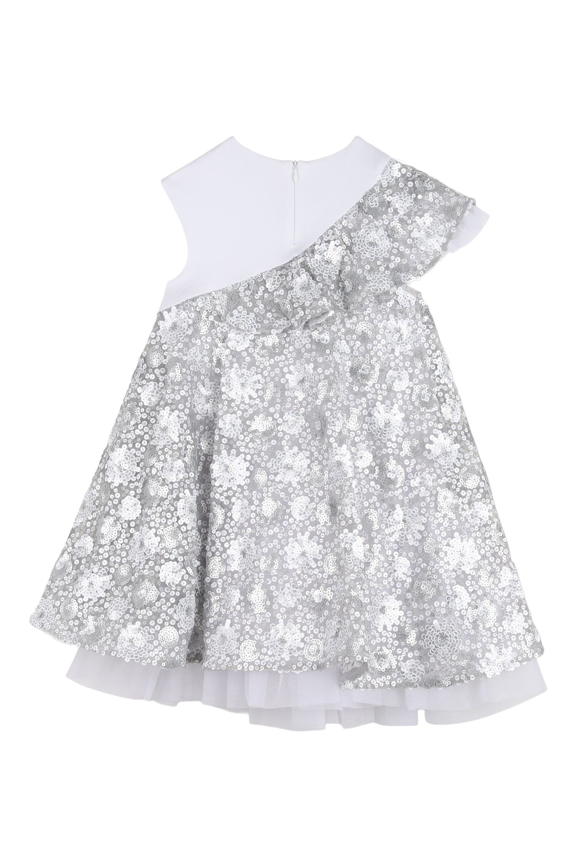 Kids One-Shoulder Sequin-Embellished Dress