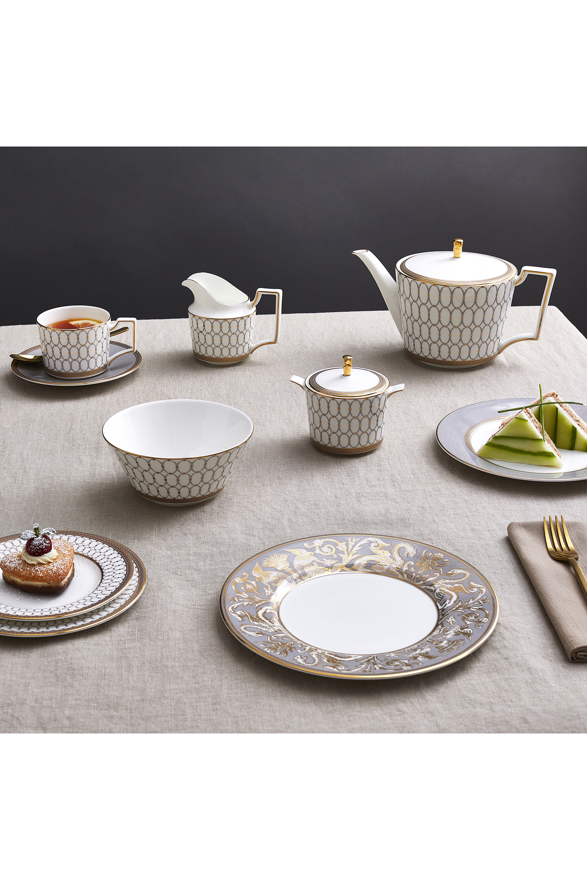 Renaissance Grey Cup & Saucer