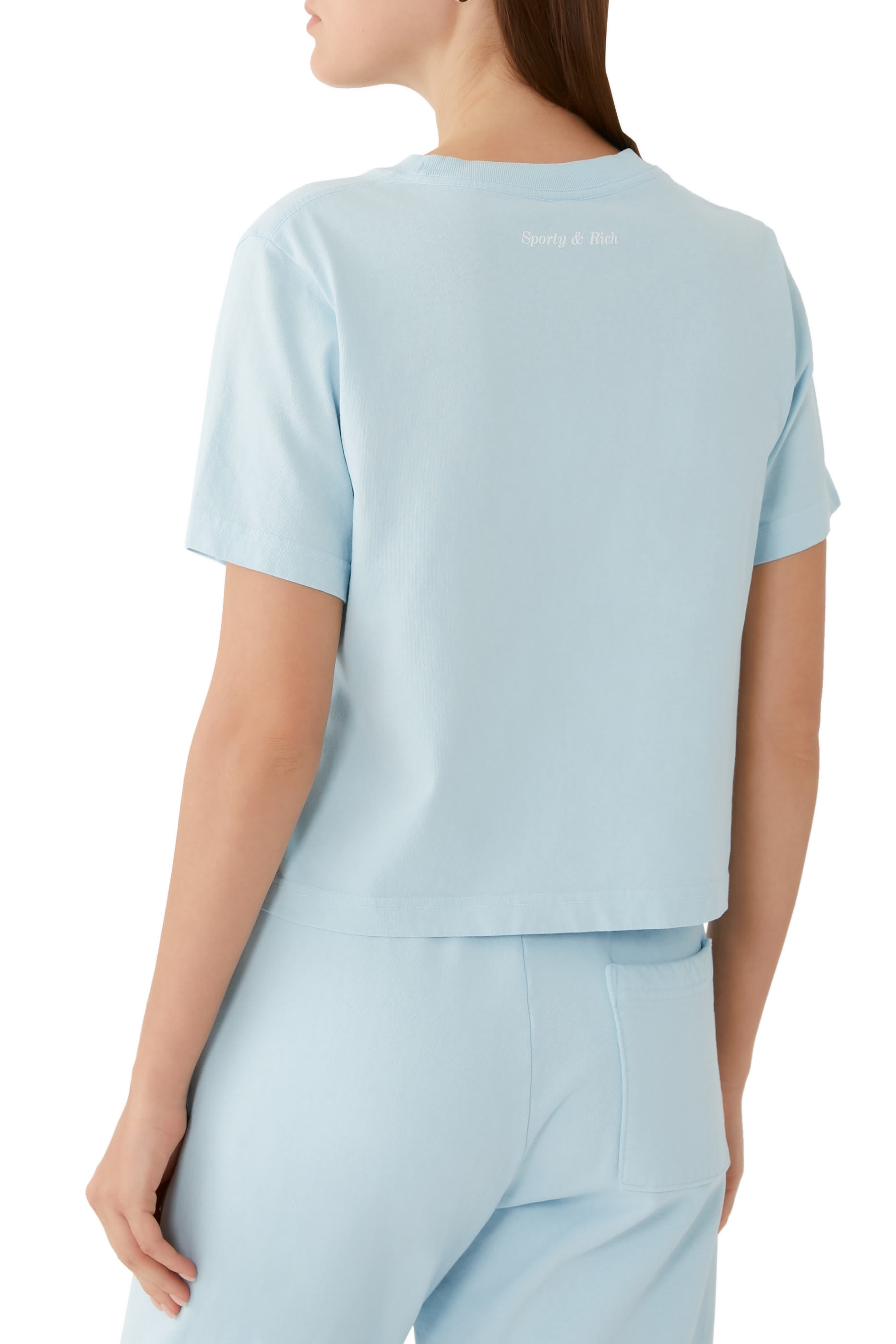 Be Nice Print Cotton Cropped Top