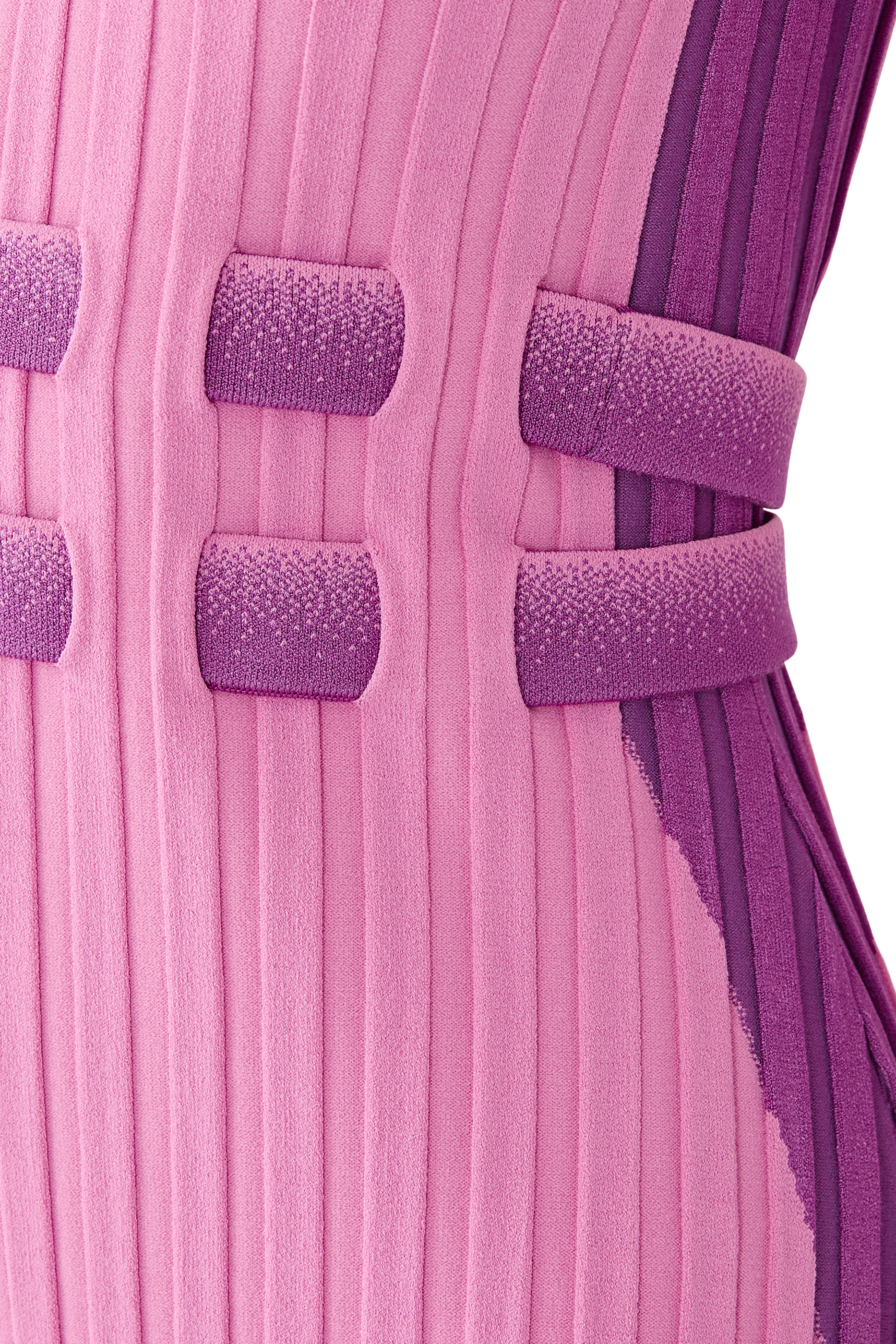 Aster Pleated Dress with Wavy Slit