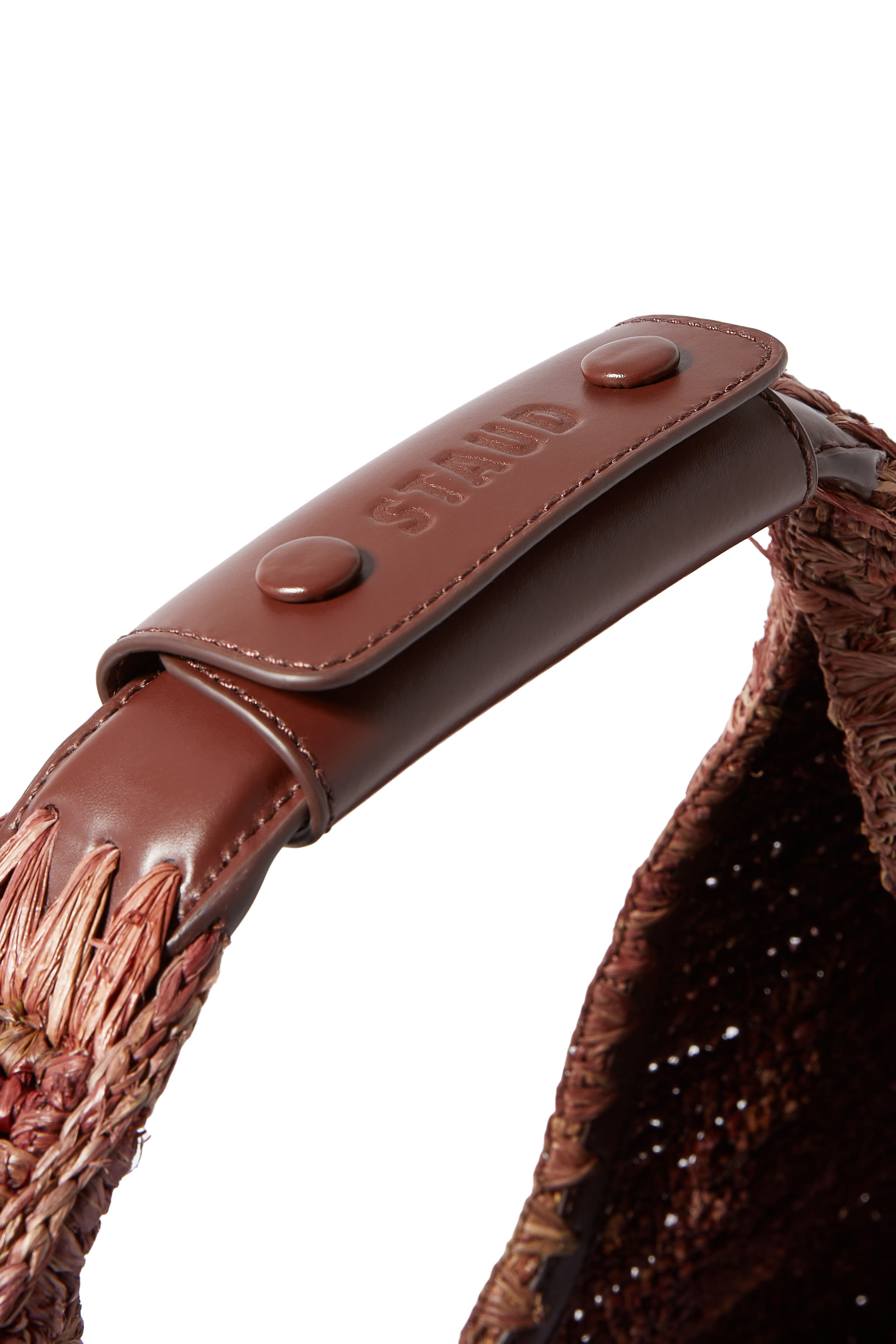 Large Raffia Moon Tote Bag