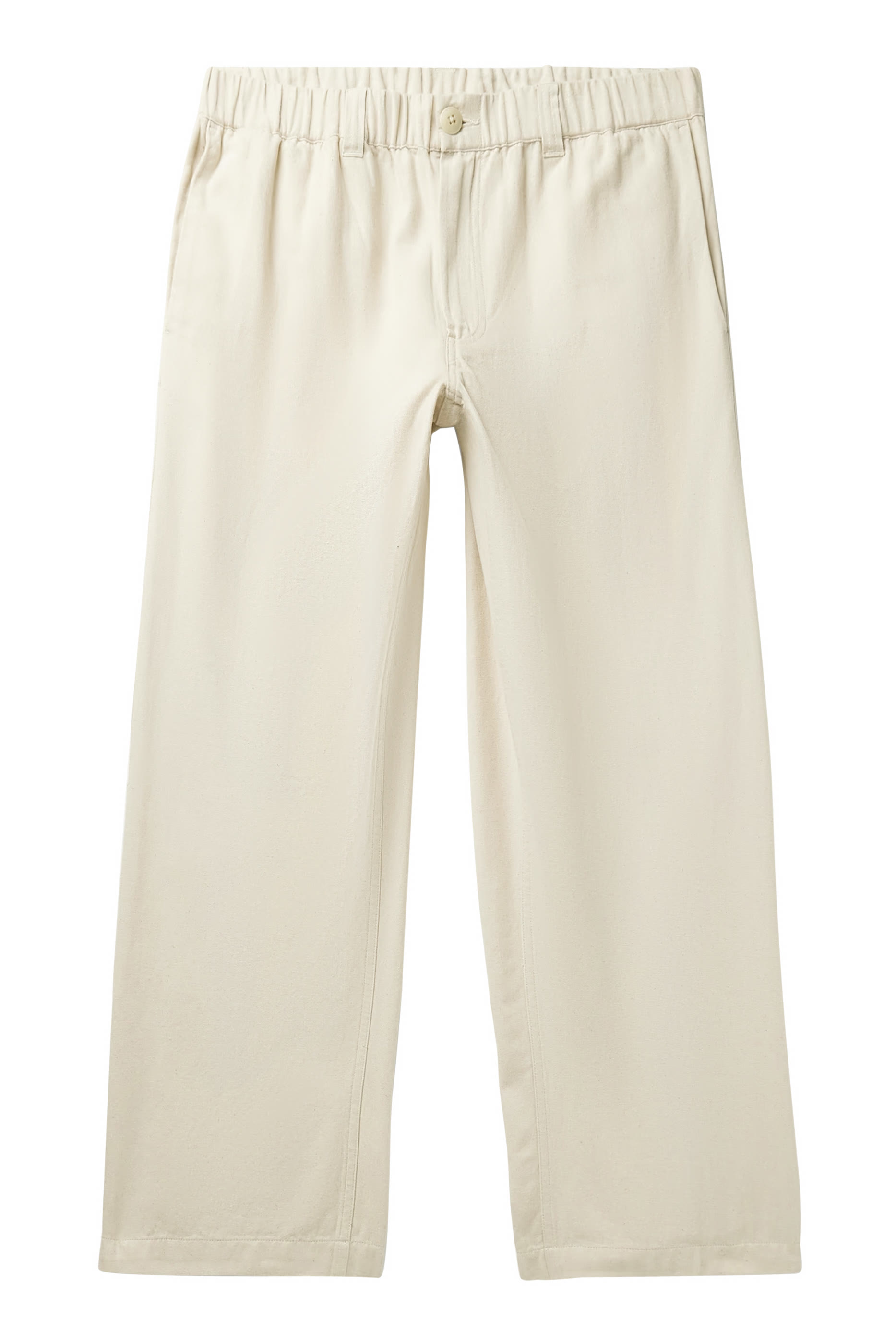 Canvas Cropped Trousers