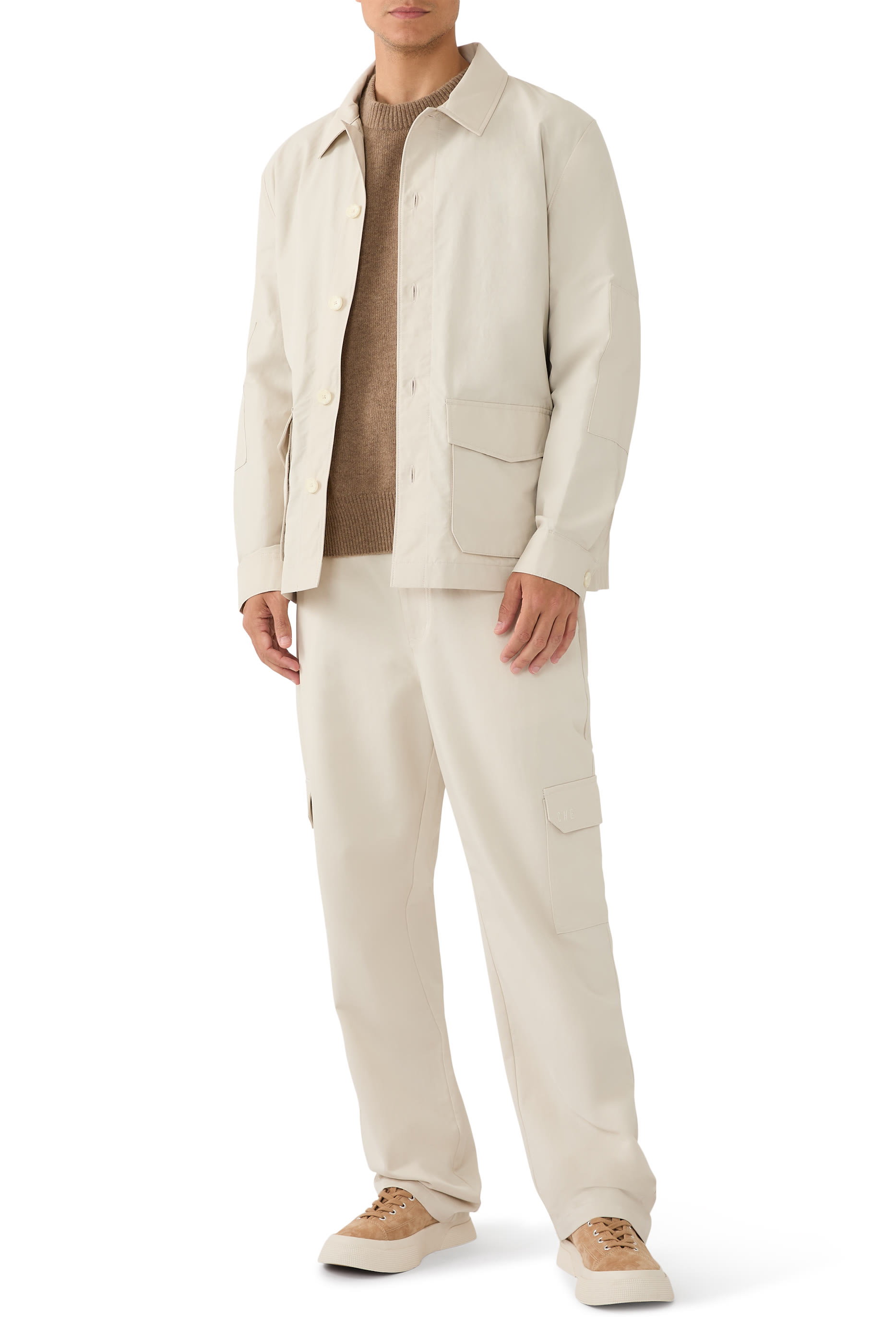 Cotton-Blend Utility Jacket