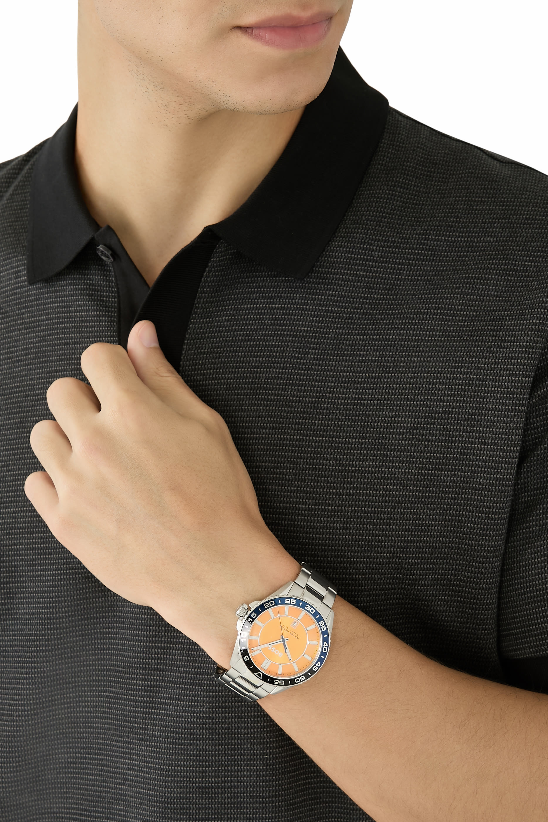 Runner 3H Stainless Steel Watch