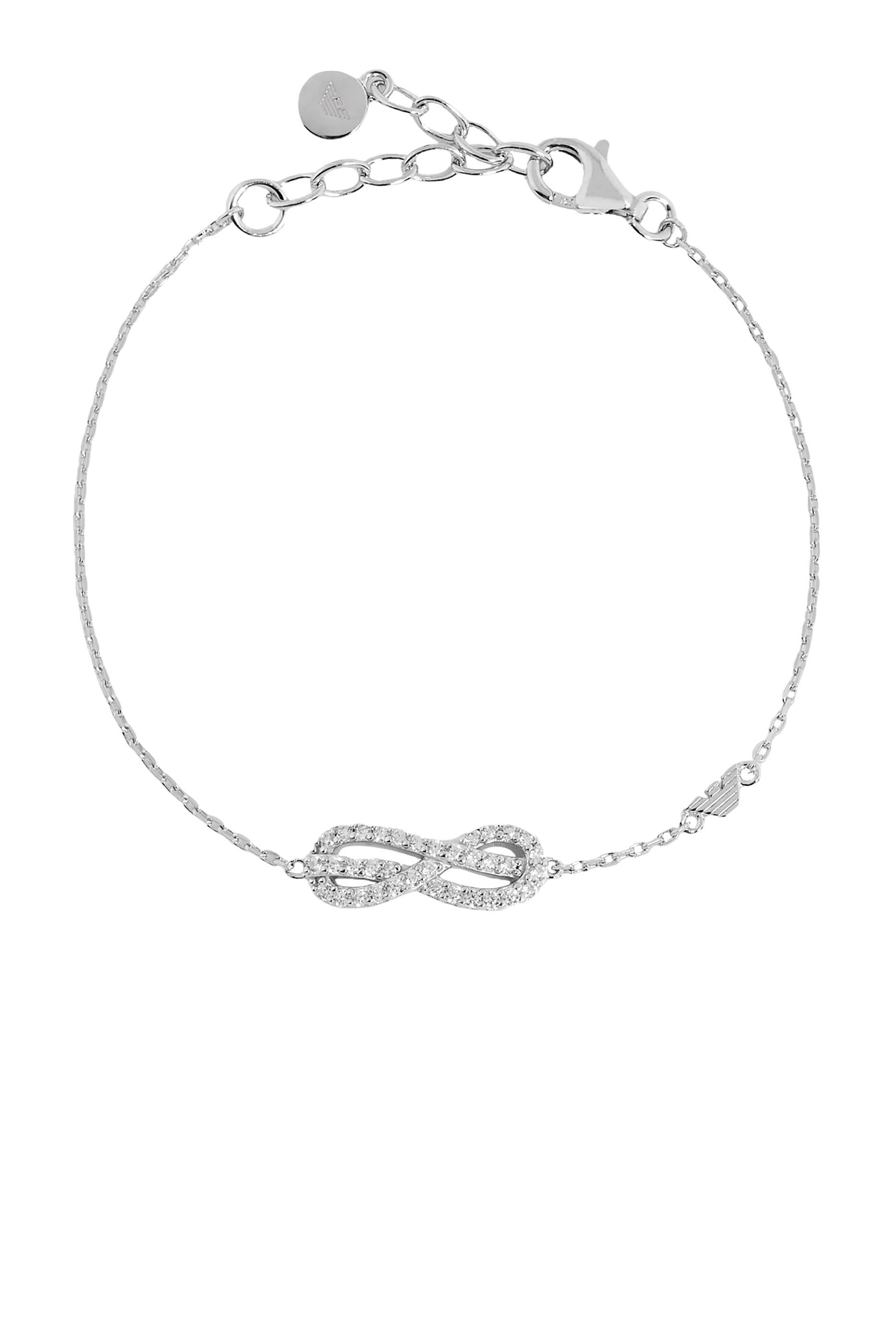 Sentimental Station Bracelet, Sterling Silver & Cubic Zirconia