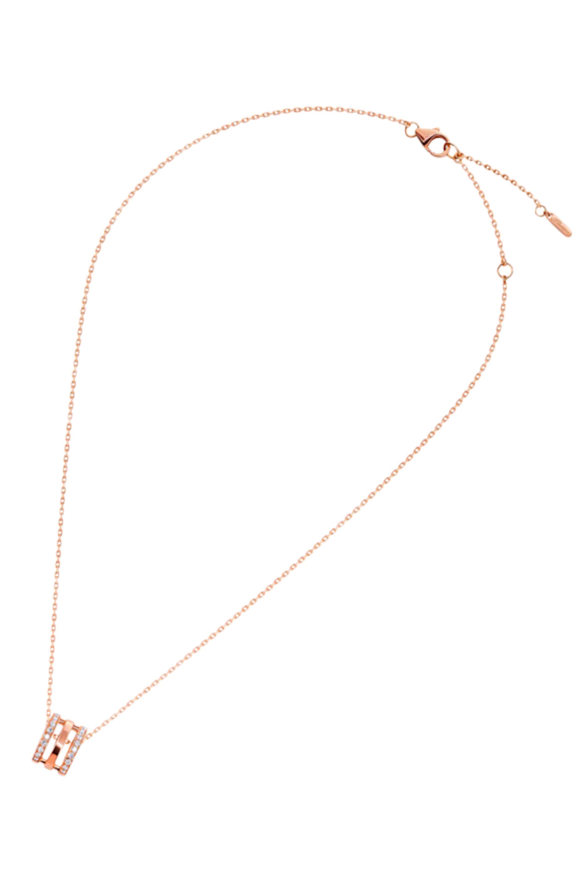 Wid Necklace, 18k Rose Gold & Diamonds