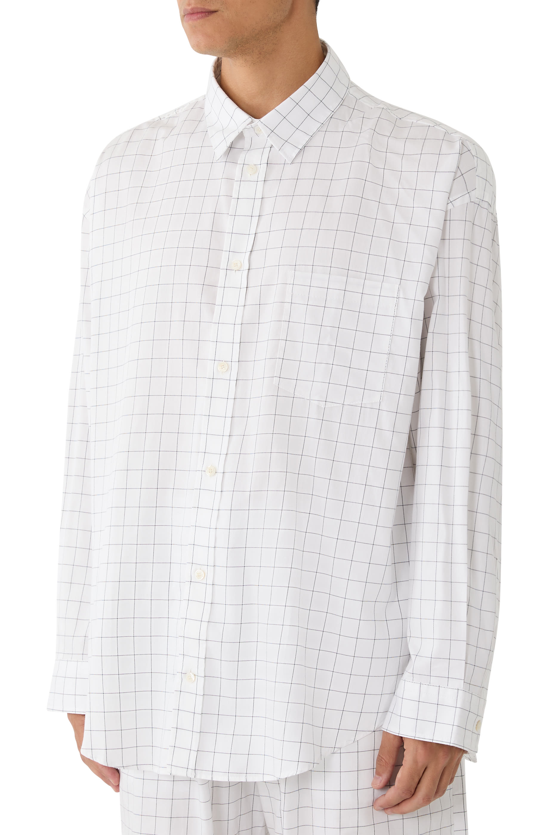  Check Button-Up Shirt 