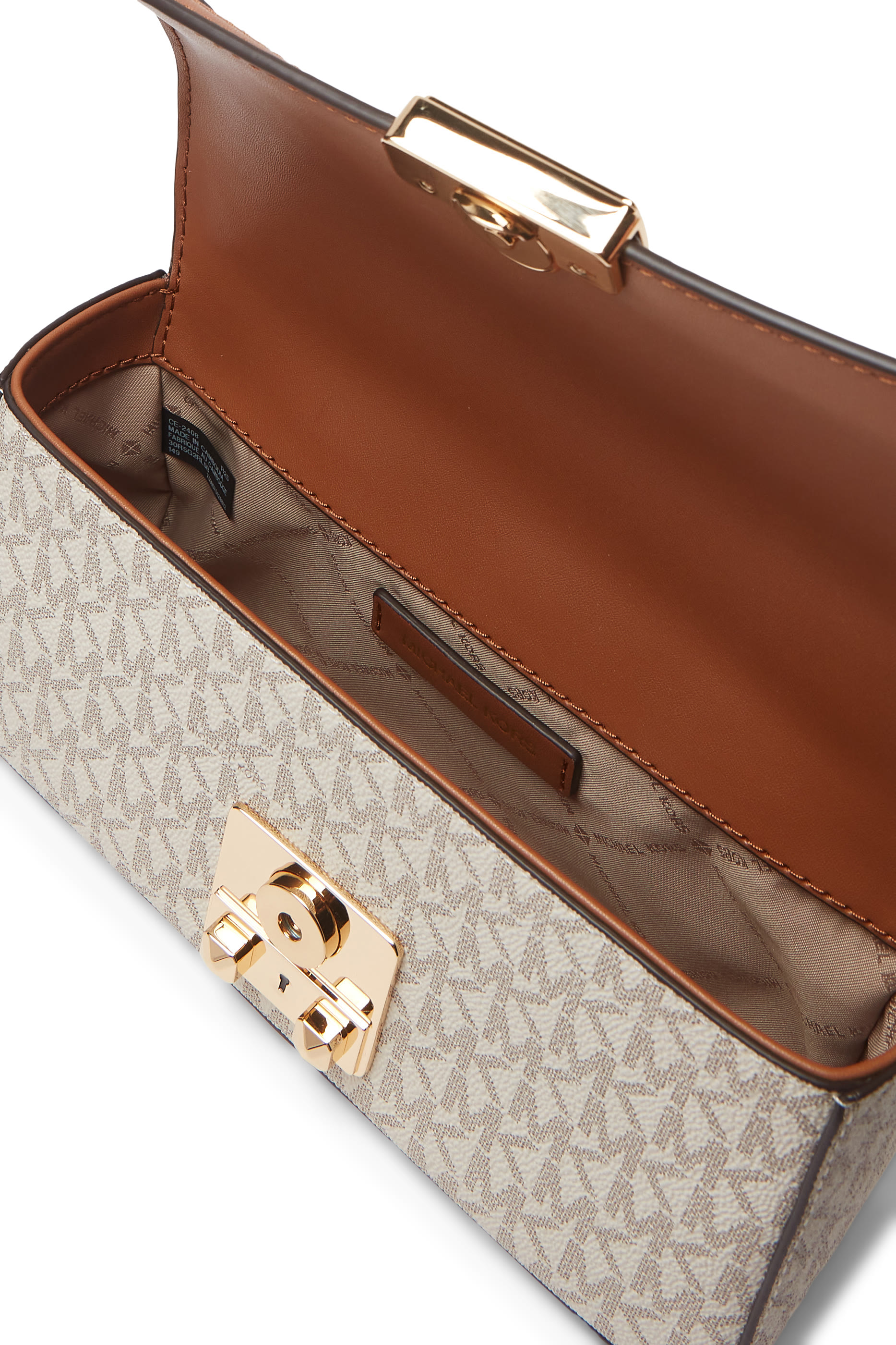 Tribeca Large Signature Logo Convertible Crossbody Bag