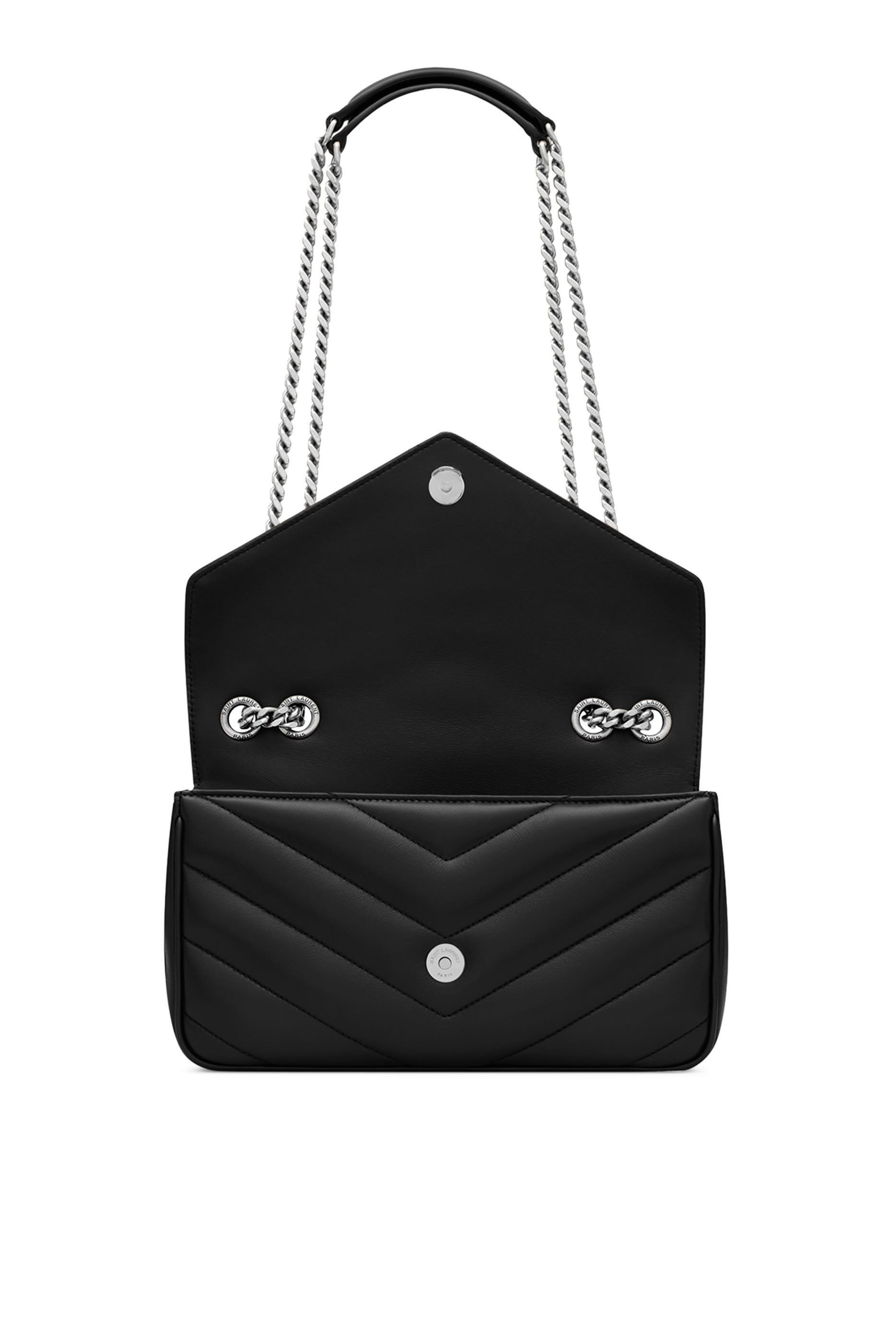 Loulou Small Chain Bag In Matelass&eacute; Lambskin