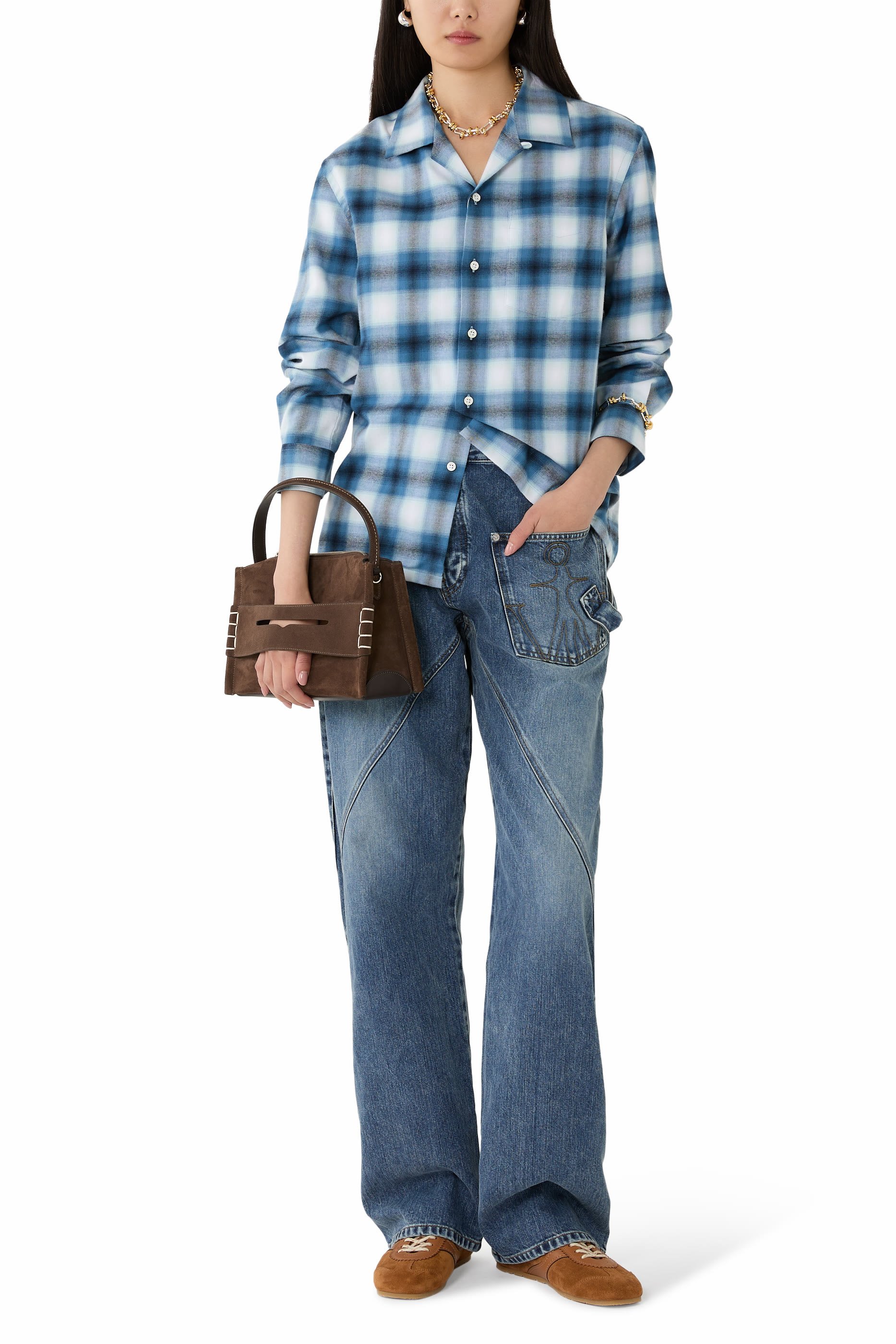 Gradient Checkered Shirt 