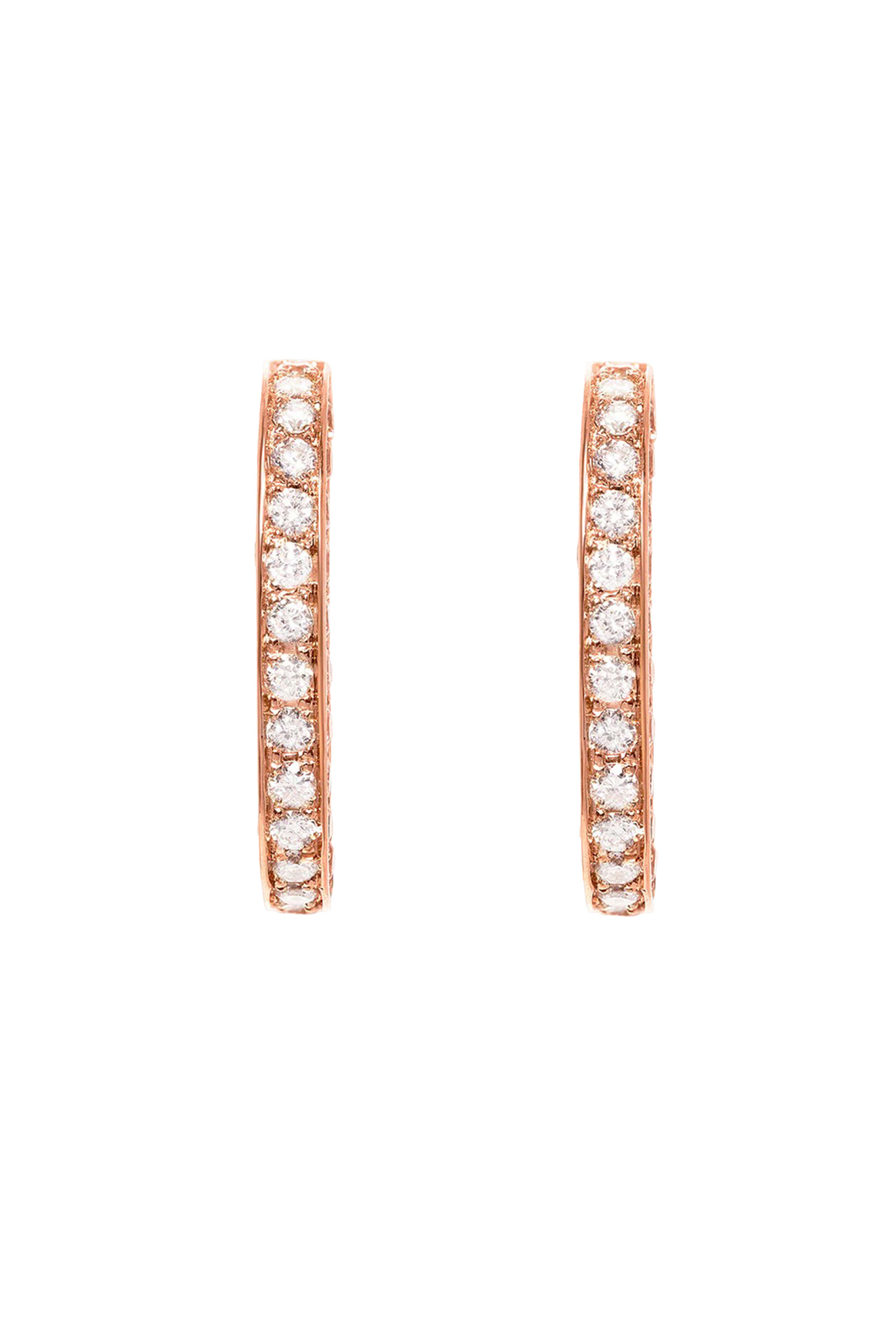 Wid Earrings, 18k Rose Gold & Diamonds
