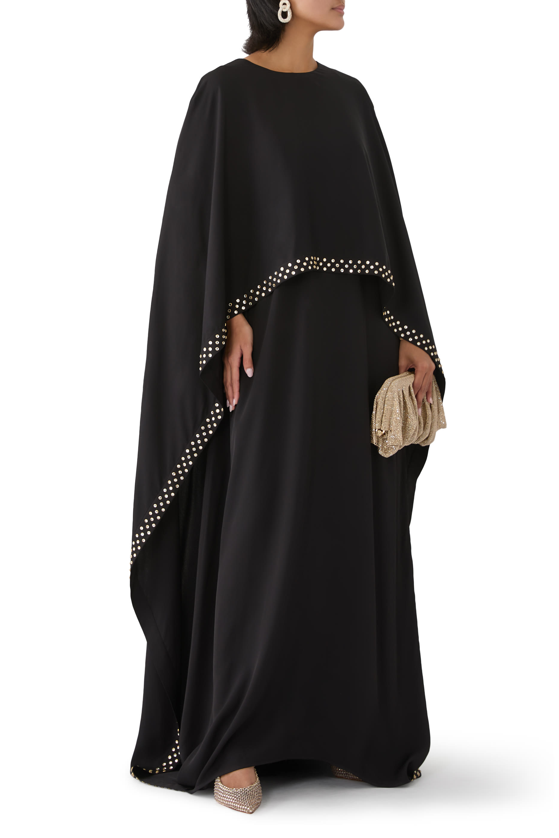 Lead-Free Crystal Cape Gown