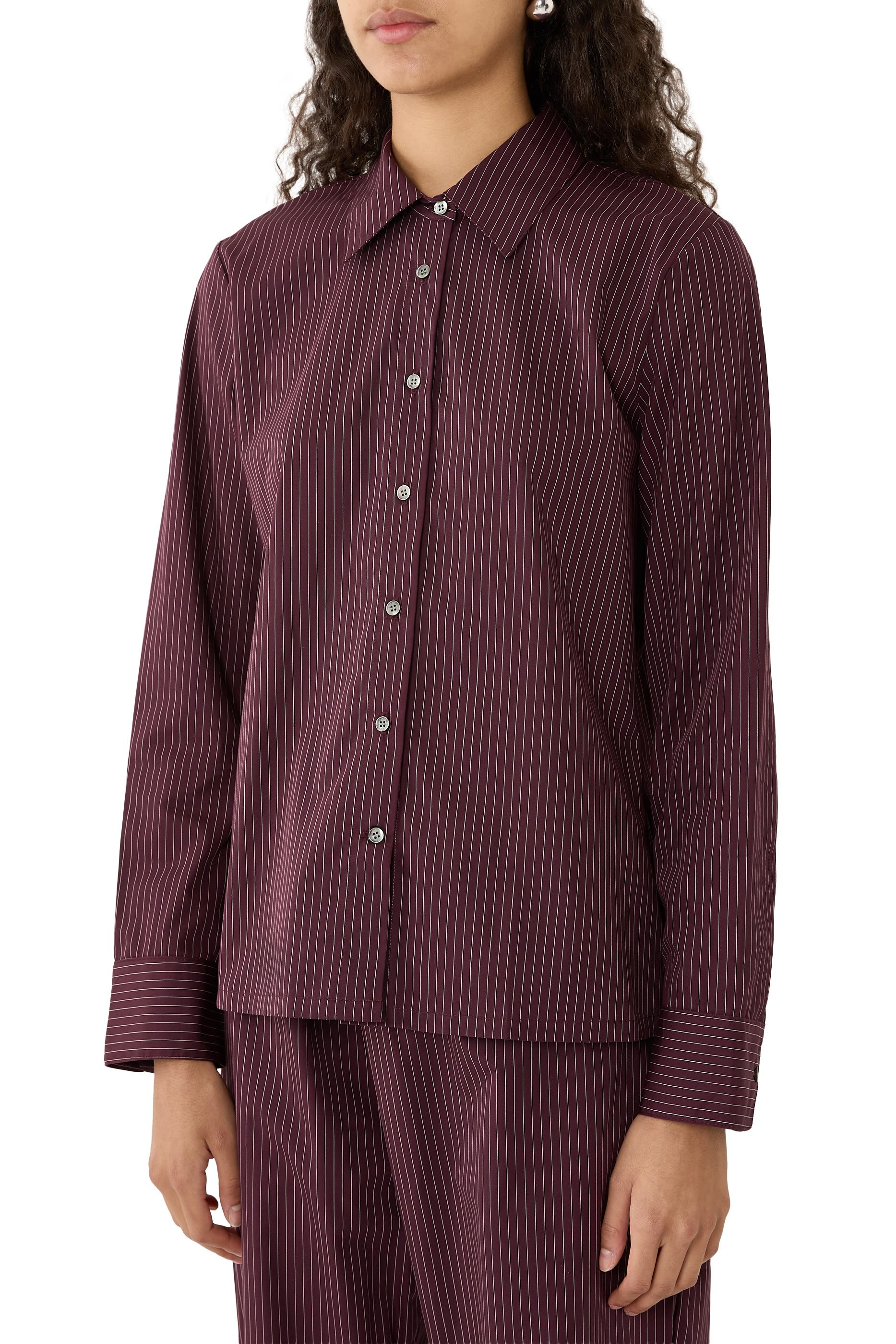 Yoshi Stripe Slim Fit Button Down Shirt