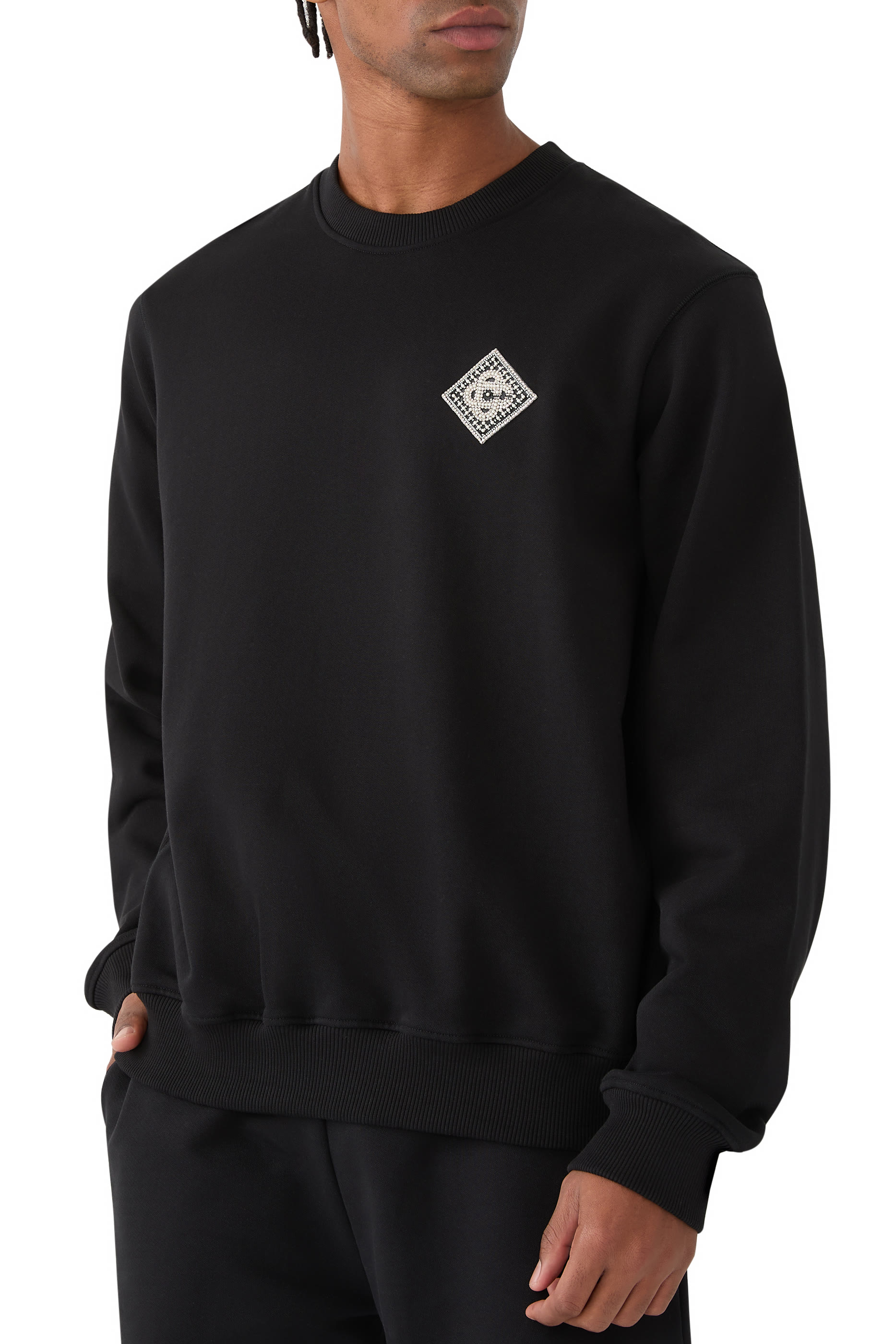 Pearl Diamond Patch Sweatshirt