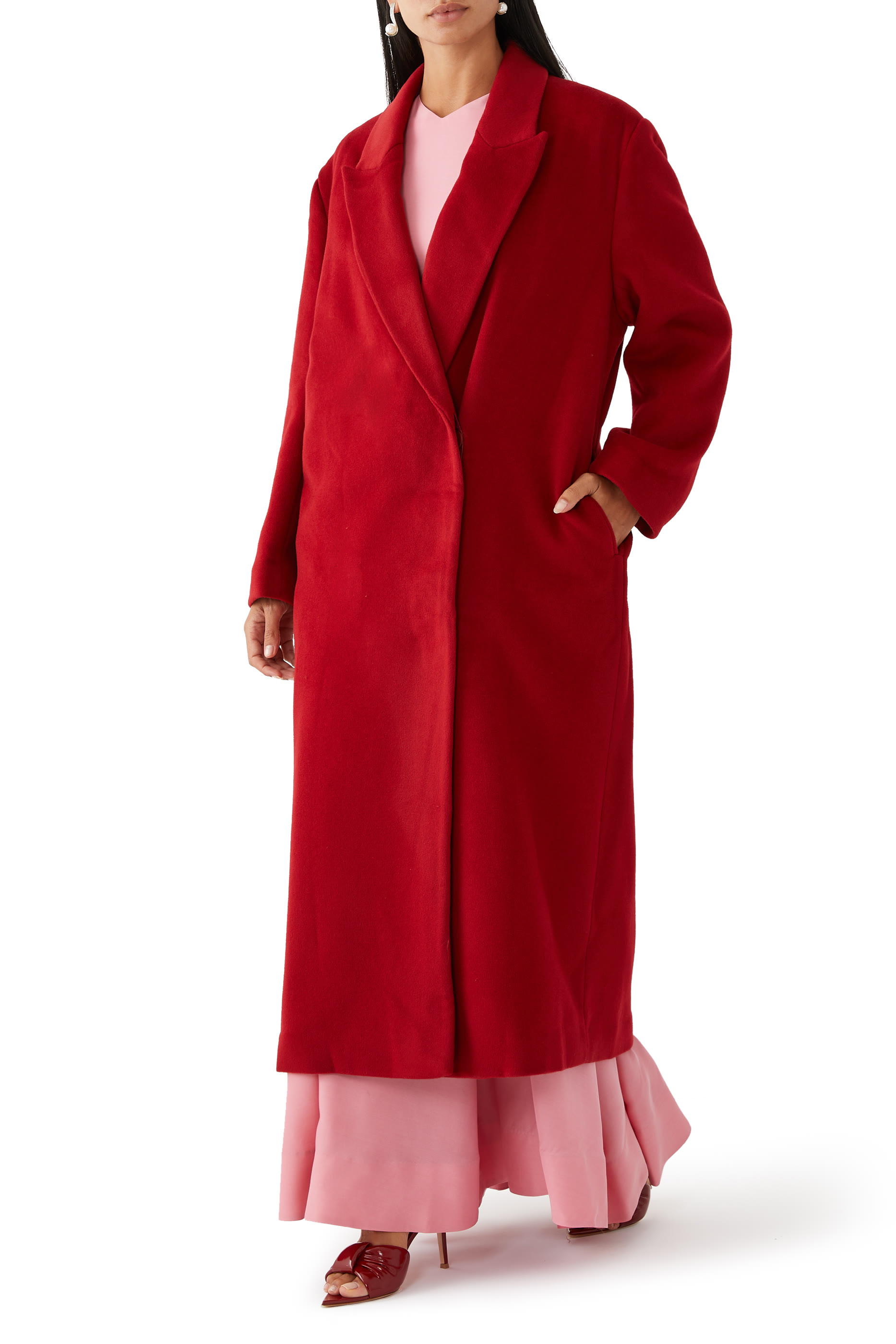 Serge Oversized Coat