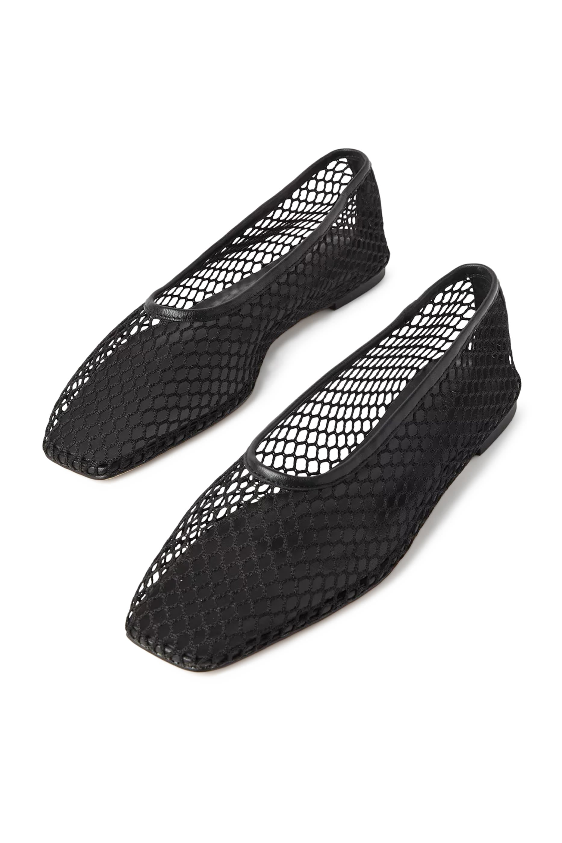  Buzz Mesh Flat Pumps