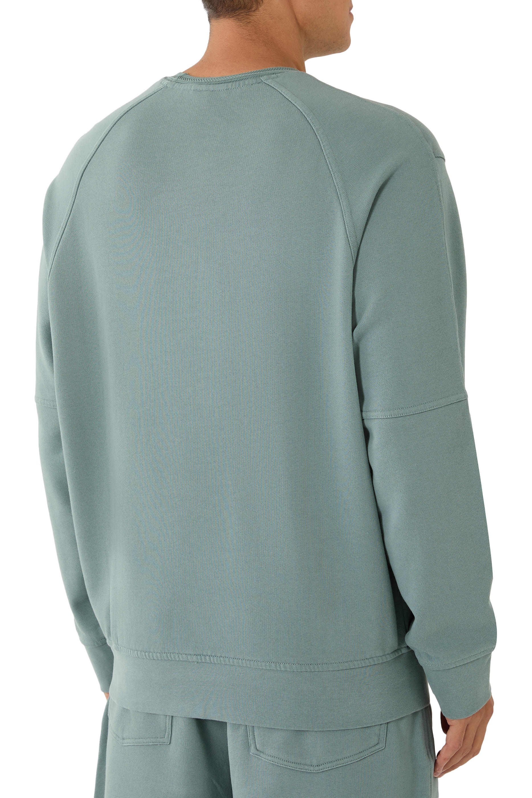 Shield Embroidery French Terry Jersey Sweatshirt