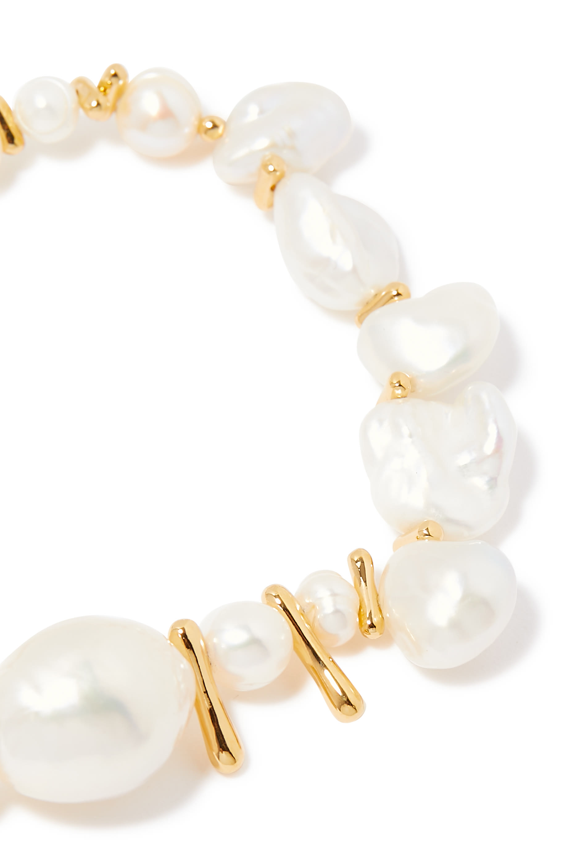 Mixed Pearl Statement Beaded Bracelet