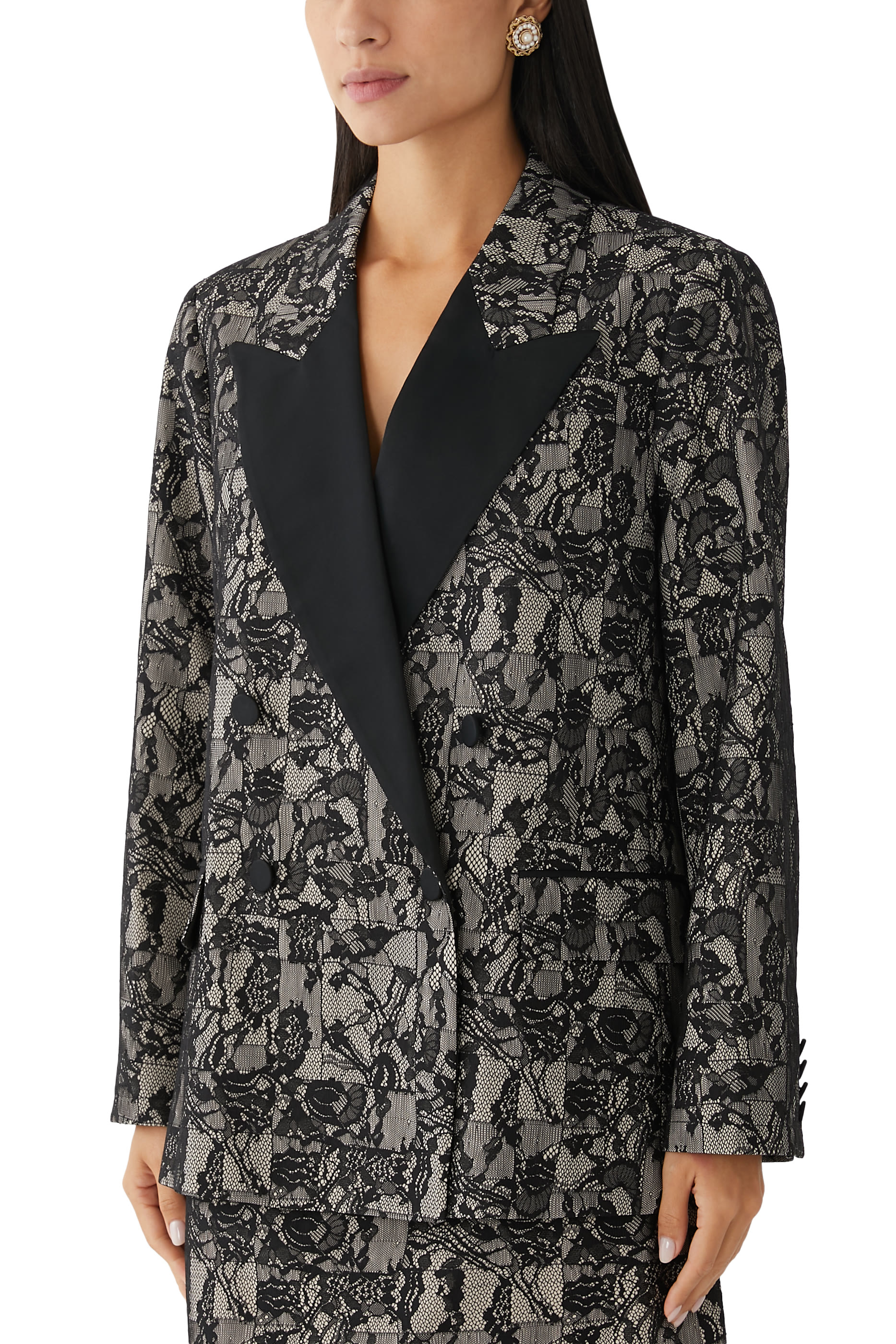 Jaden Patchwork Lace Jacket