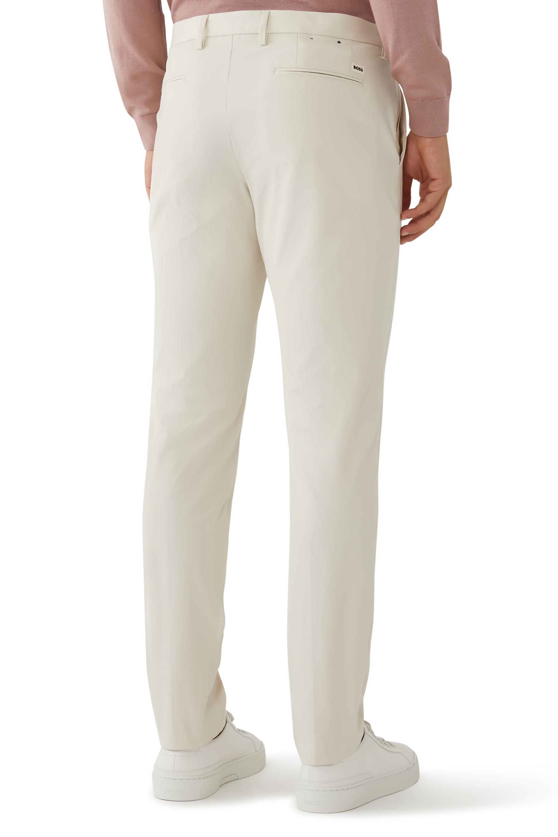 Kaito Straight-Leg Stretch-Cotton Chinos