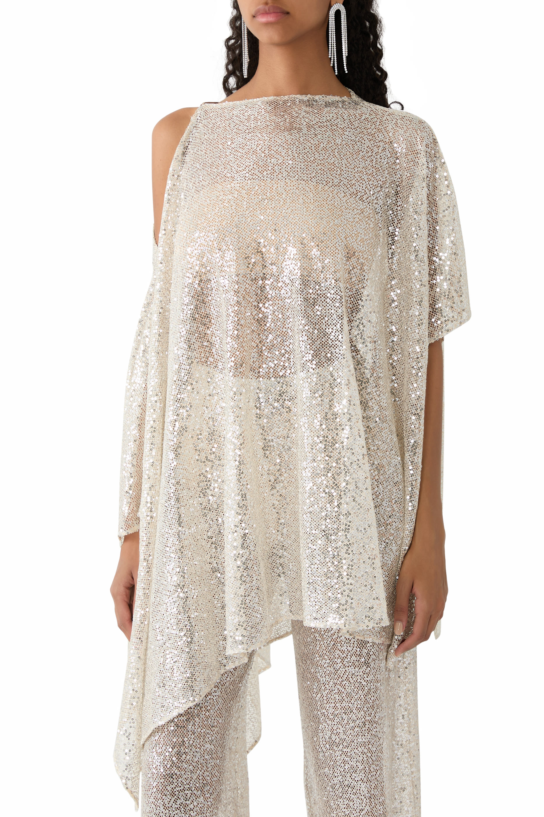 Sequinned Sza Sza Disco Mini Dress