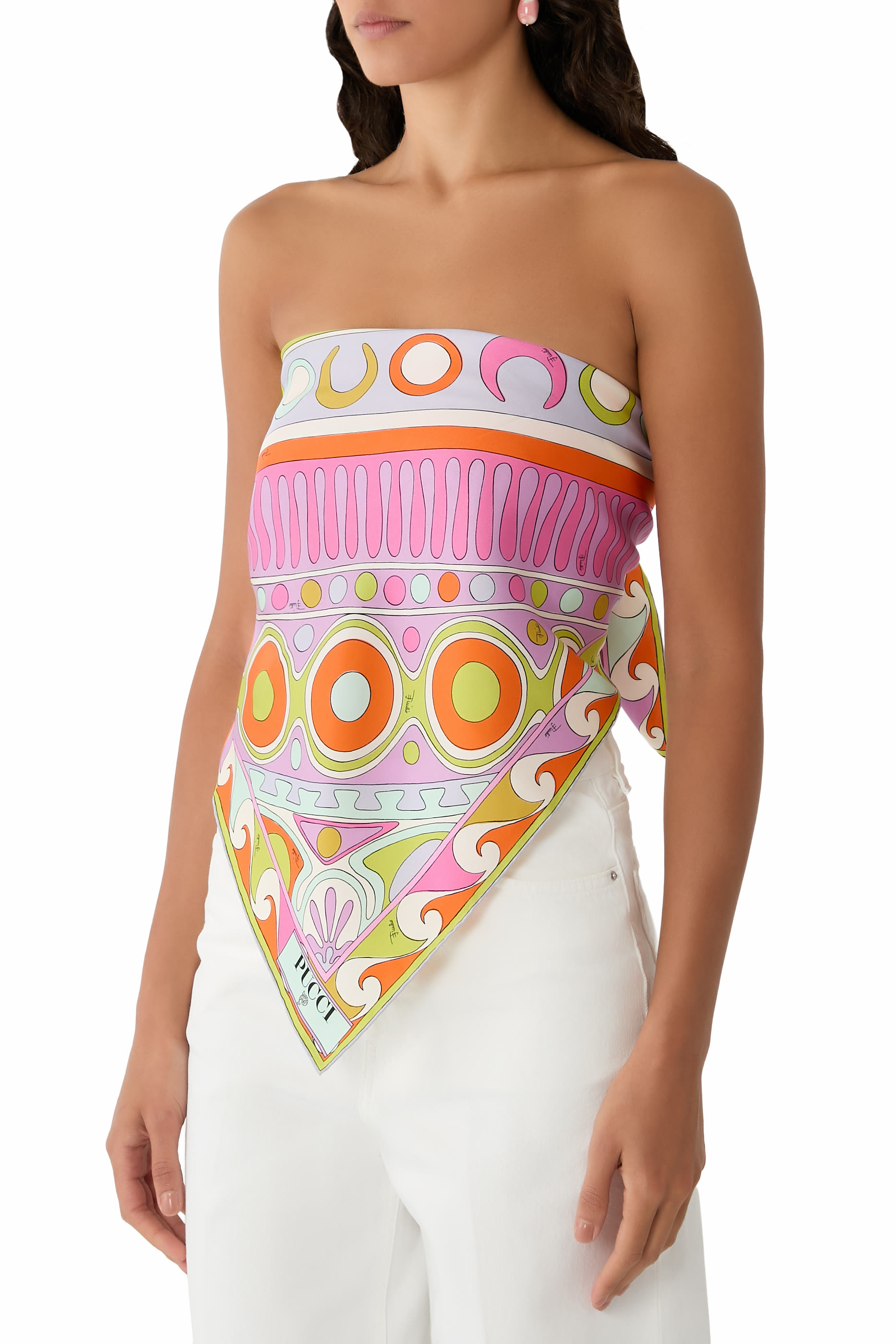 Collane Print Silk Twill Scarf