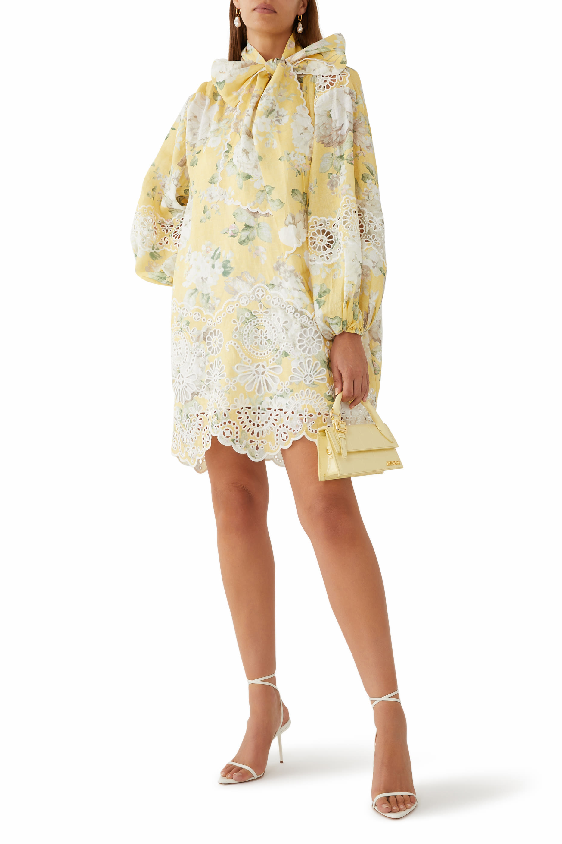 Acacia Broderie Tie Mini Dress