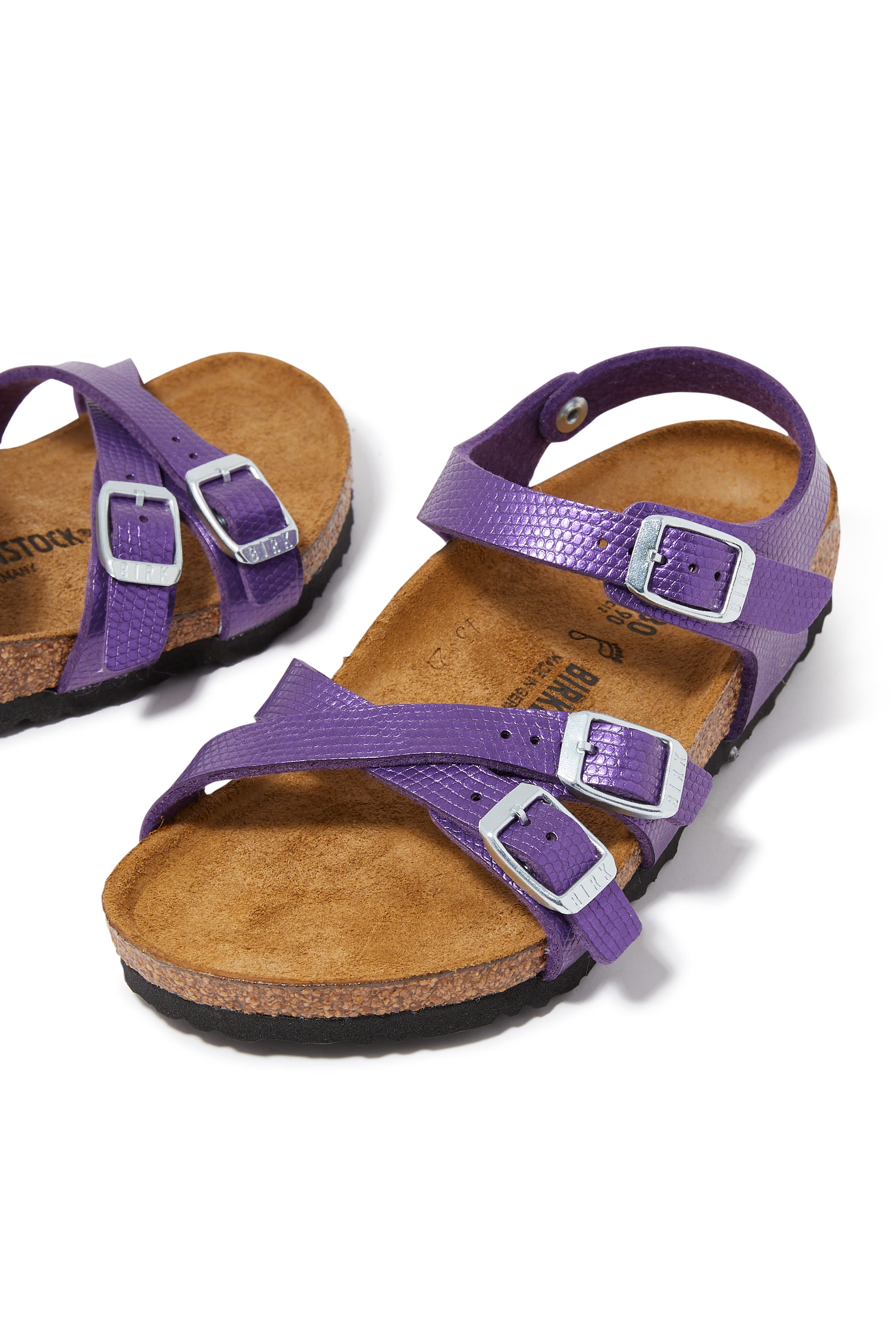 Kids Kumba Birko-Flor Embossed Sandals