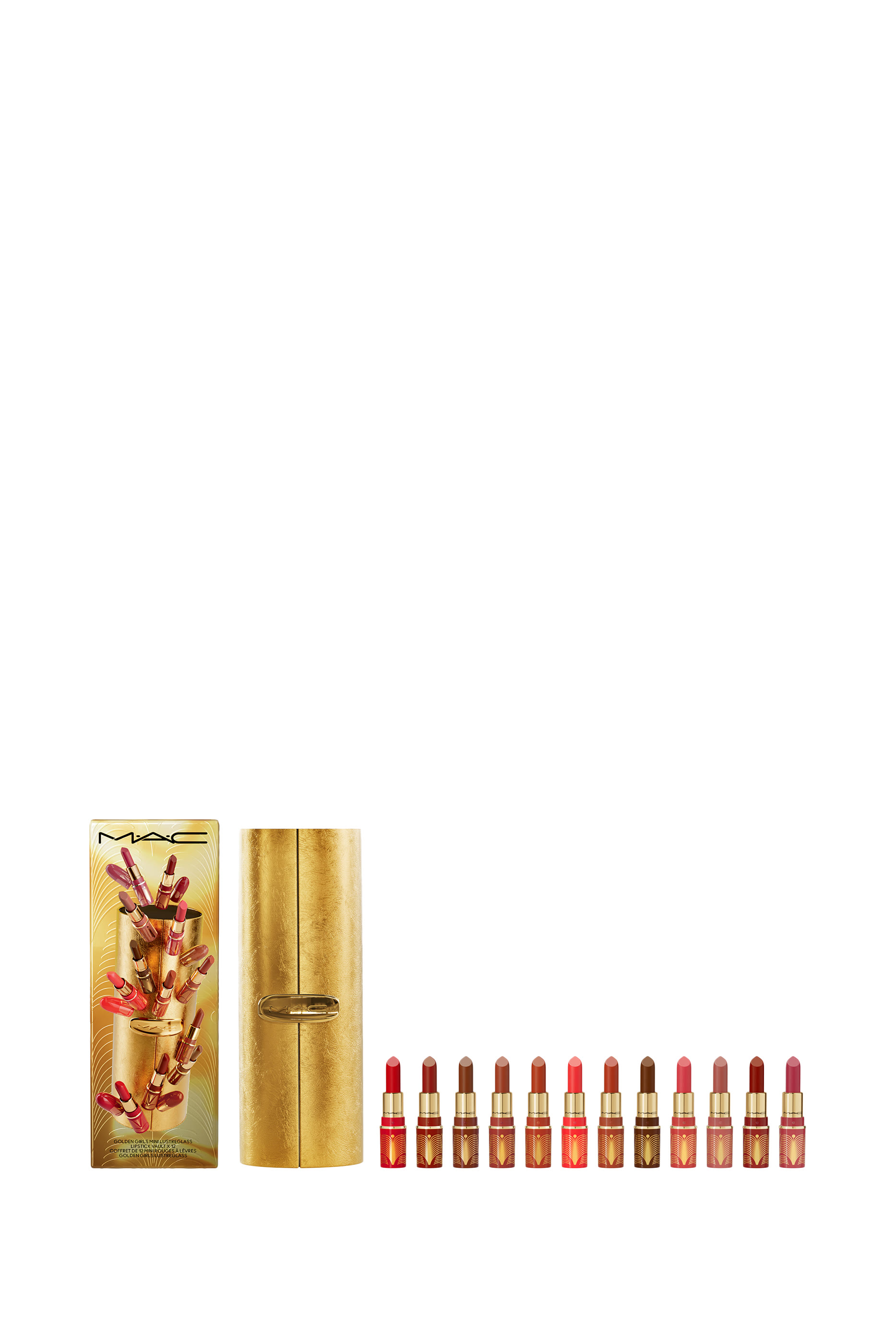 Golden Girls Mini Lustreglass Lipstick Vault x12