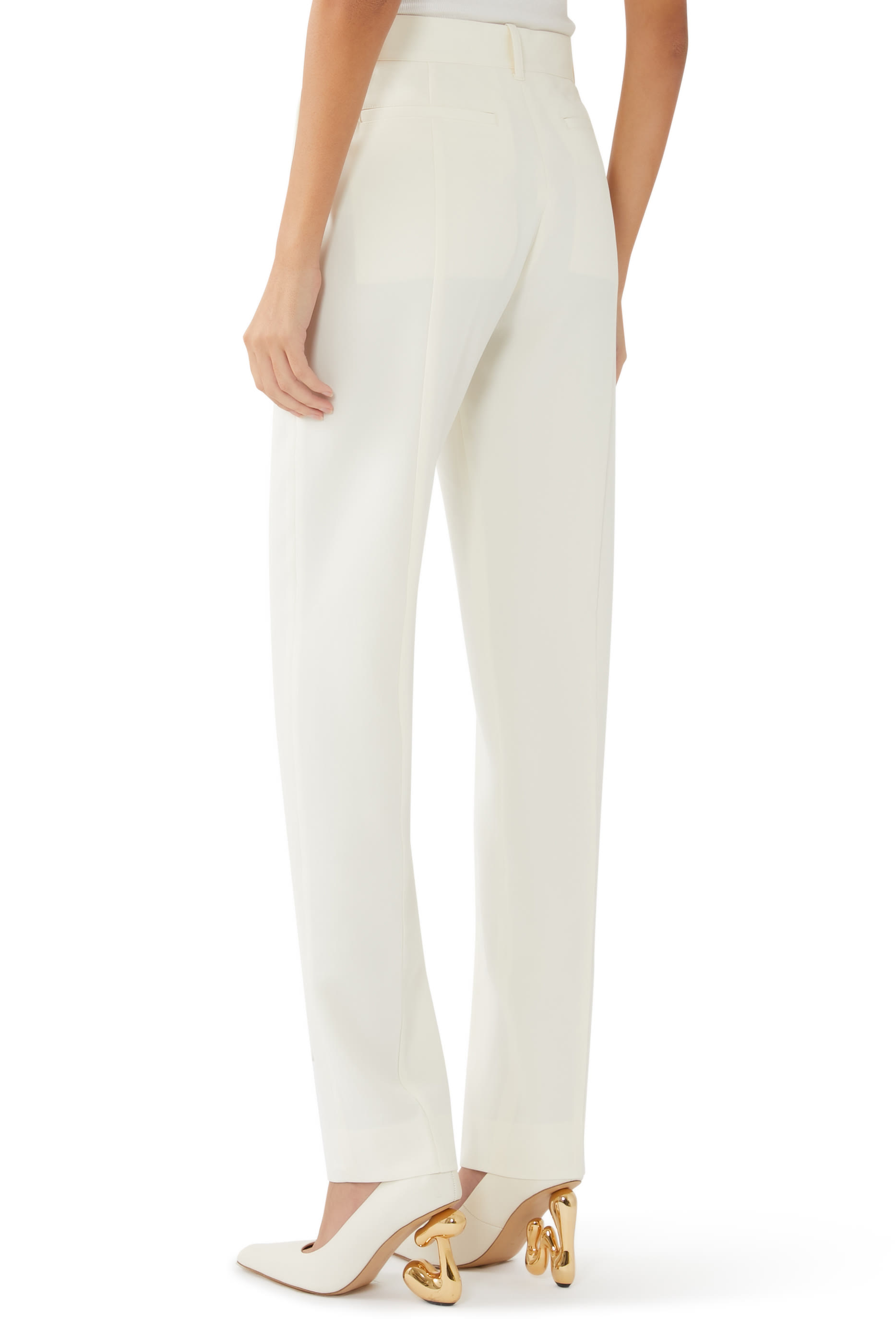 Low-Waist Slim Trousers