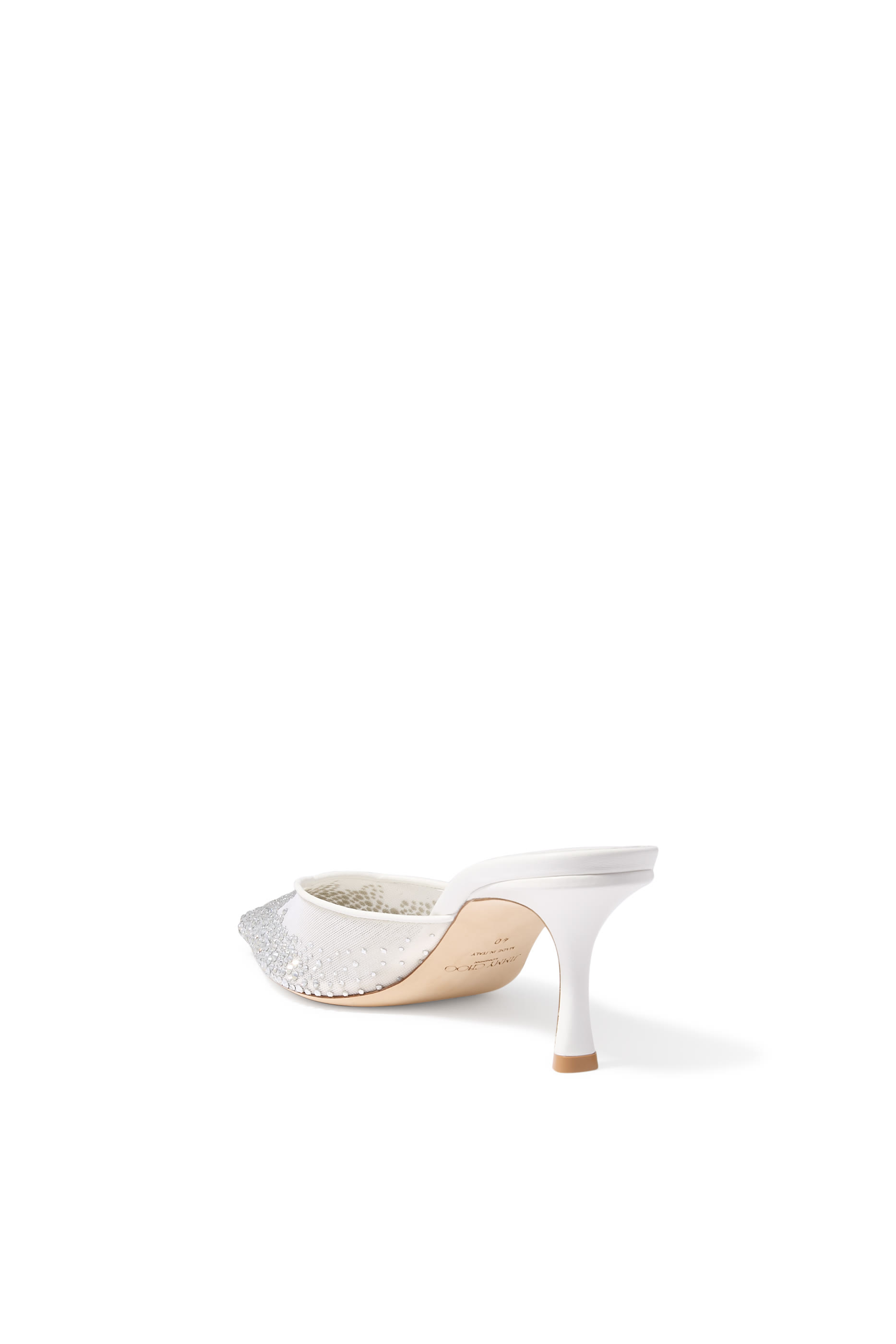Vivi 65 Crystal Mesh Mule Pumps