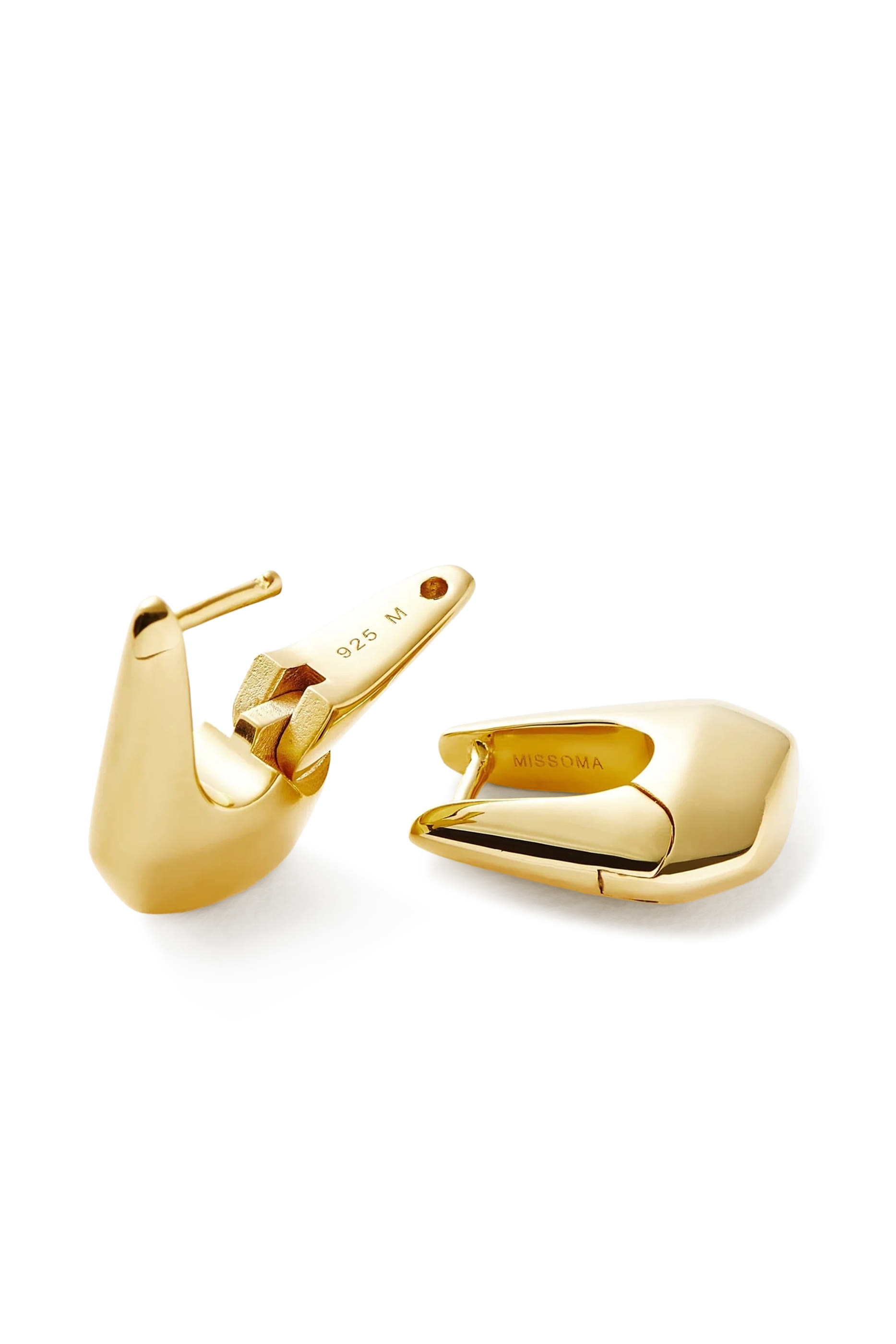Lucy Williams Mini Graduated Hoops, 18K Gold Plated Vermeil on Sterling Silver