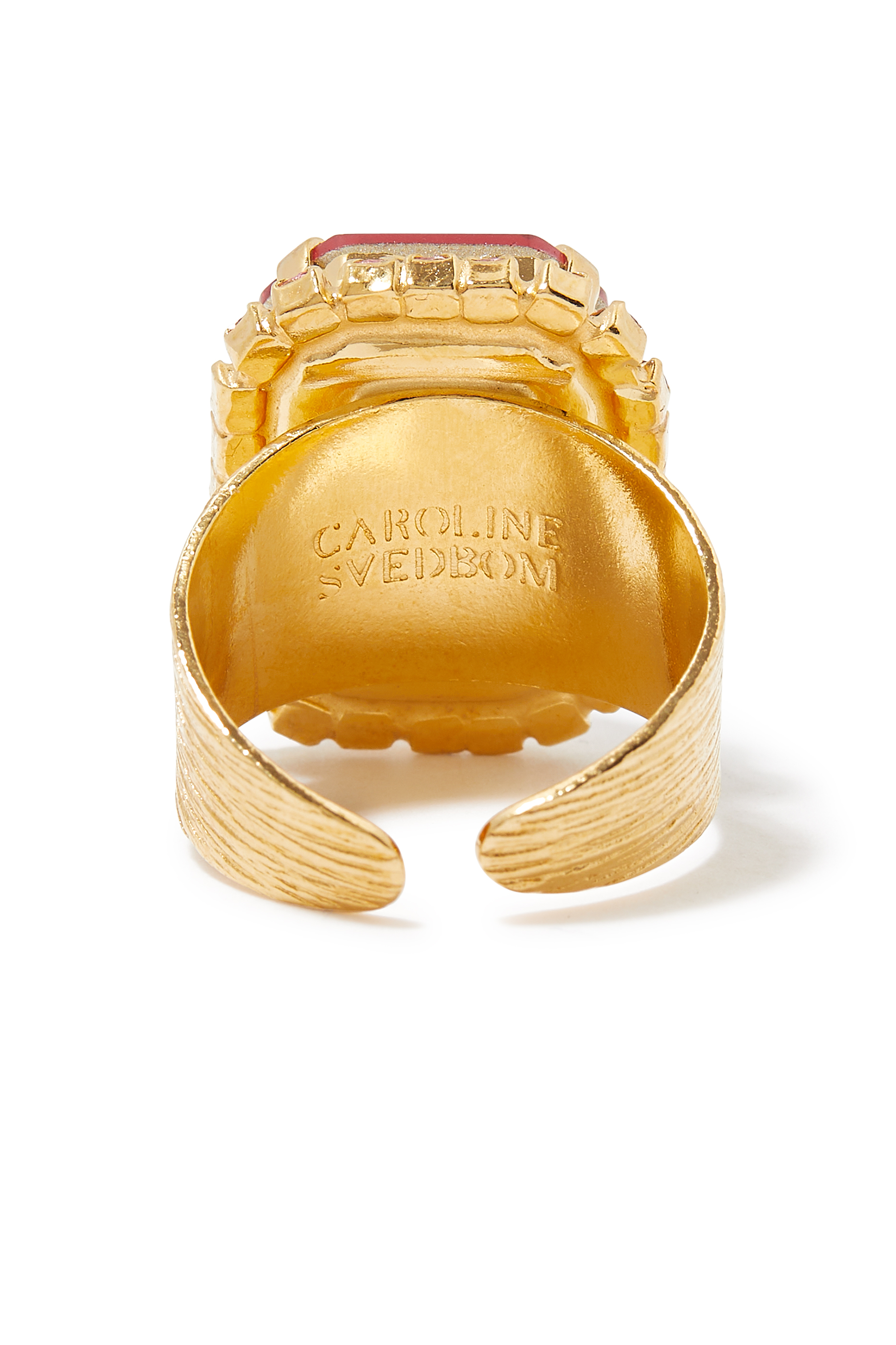 Lydia Cocktail Ring, Brass, 18k Gold/Rhodium Plating & Crystals