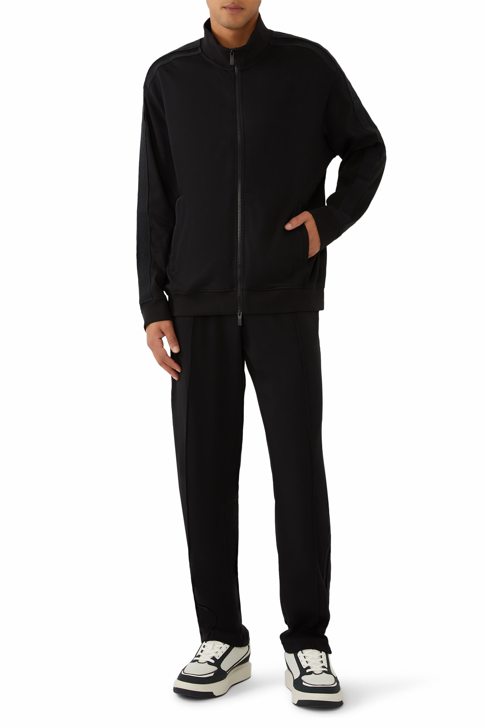 Logo Bands Full Zip Sweatshirt