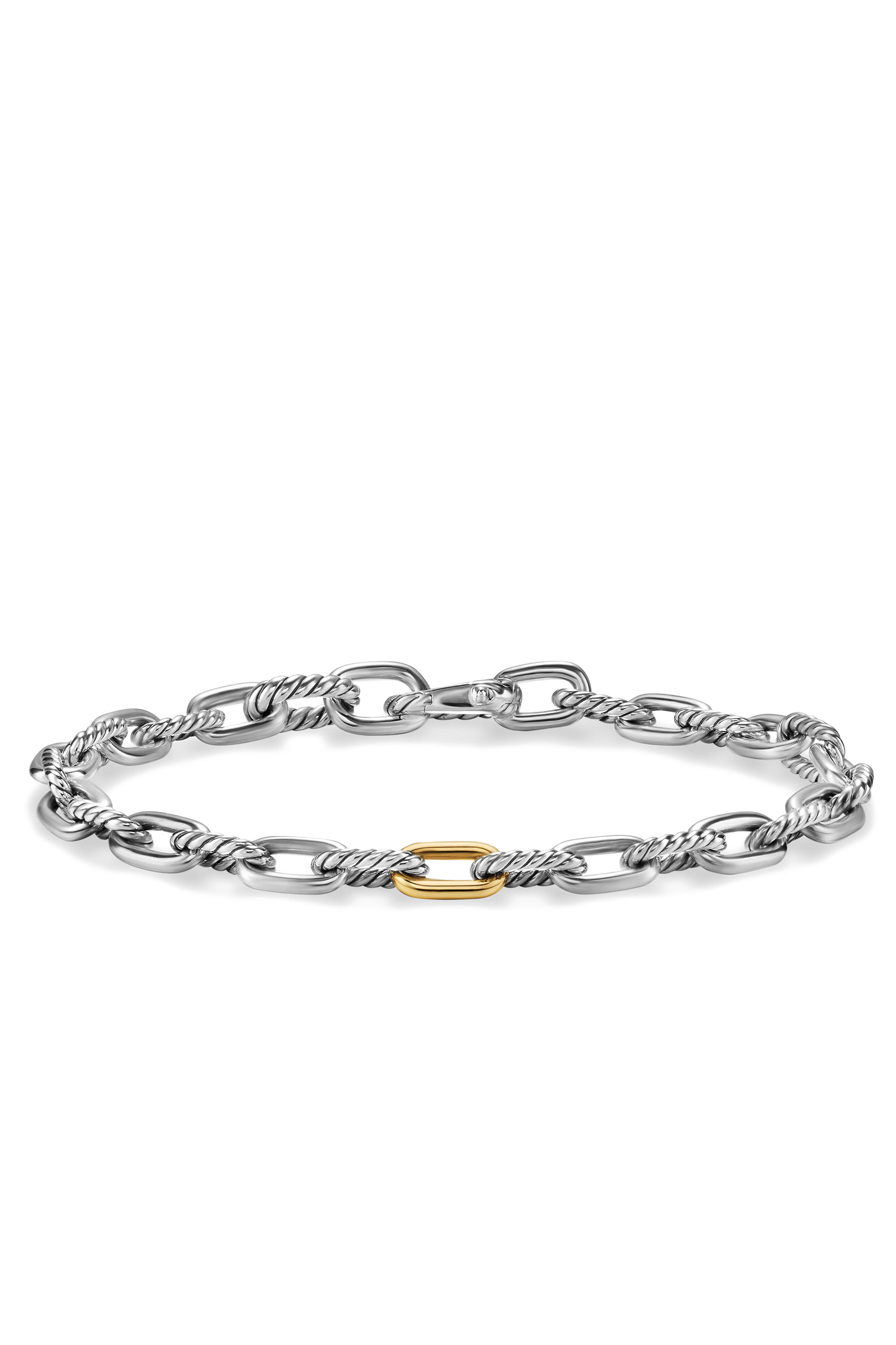 DY Madison® Chain Bracelet, Sterling Silver, 18k Yellow Gold