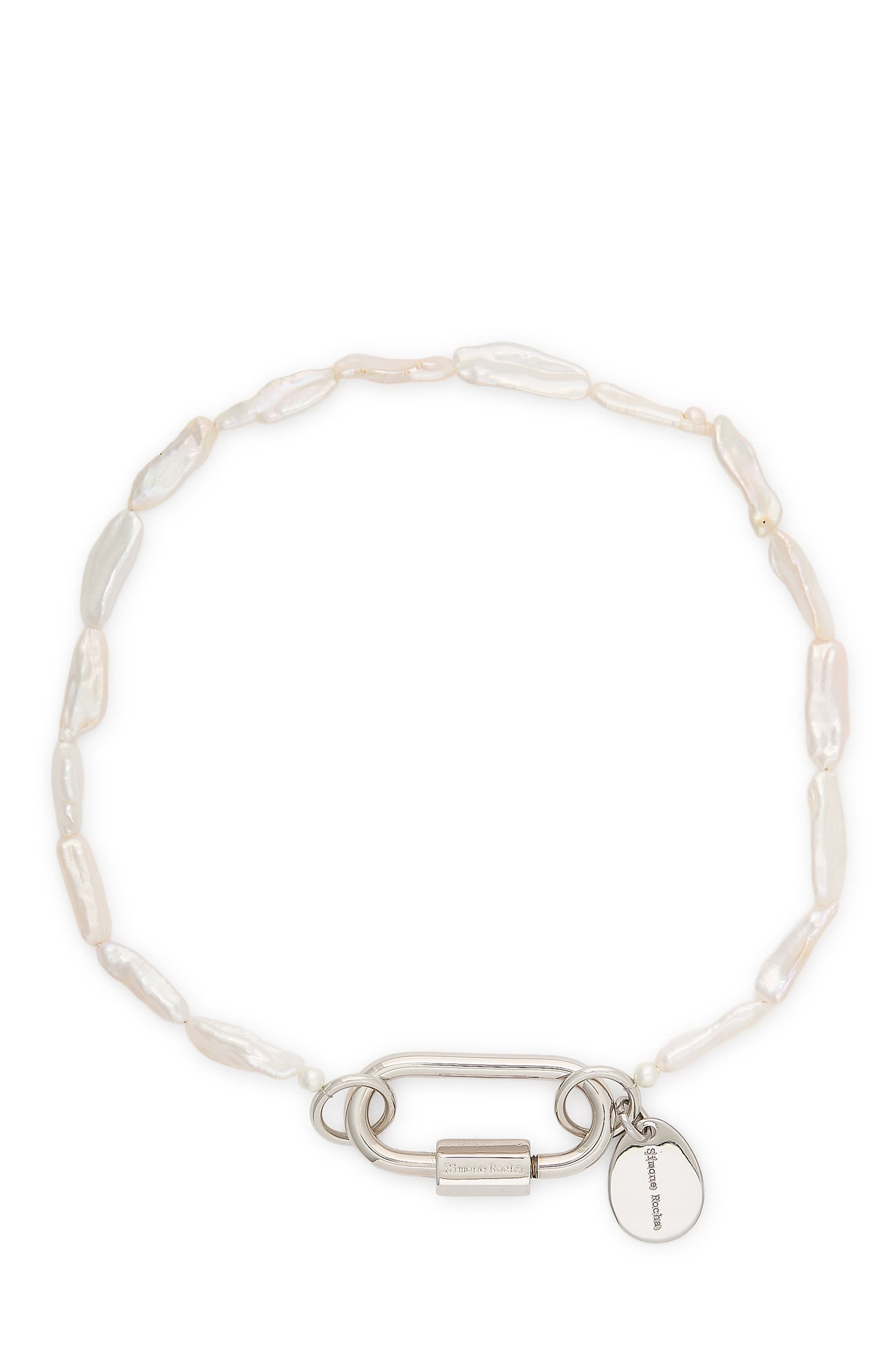 Carabiner Pearl Necklace 