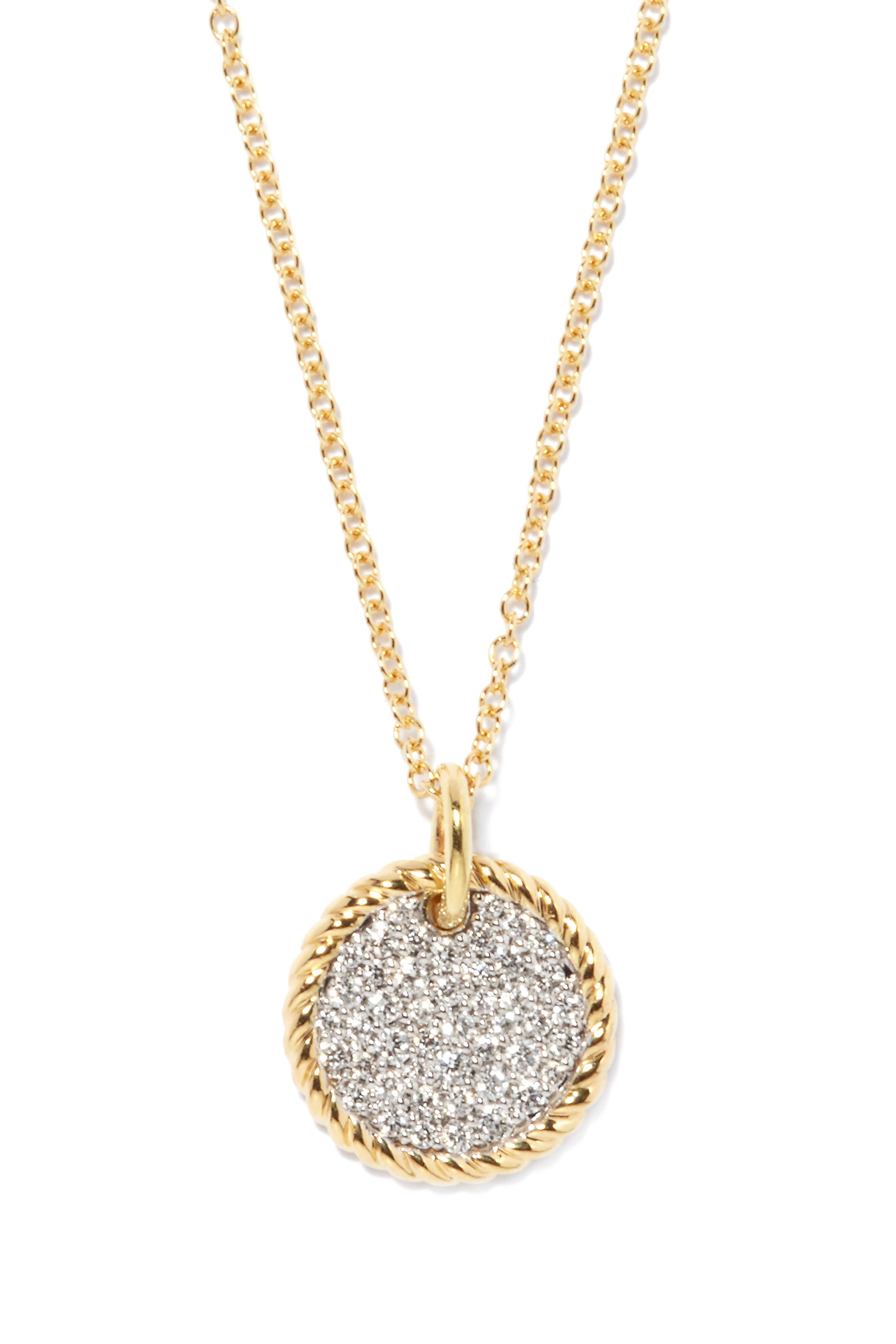 Pave Diamond Plate Necklace