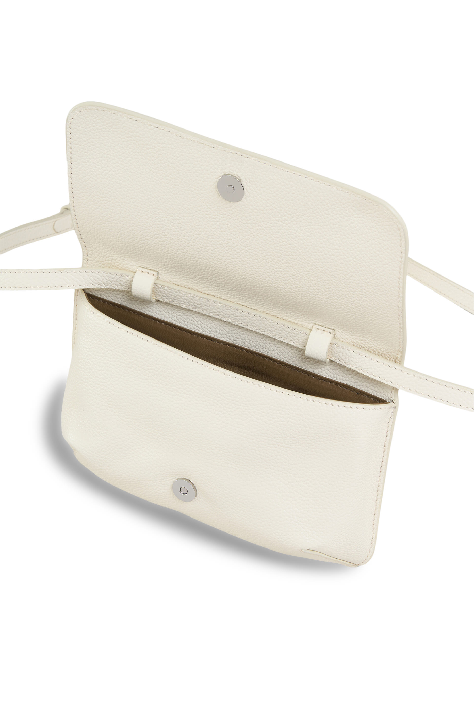 Leather Shoulder Bag with Mending