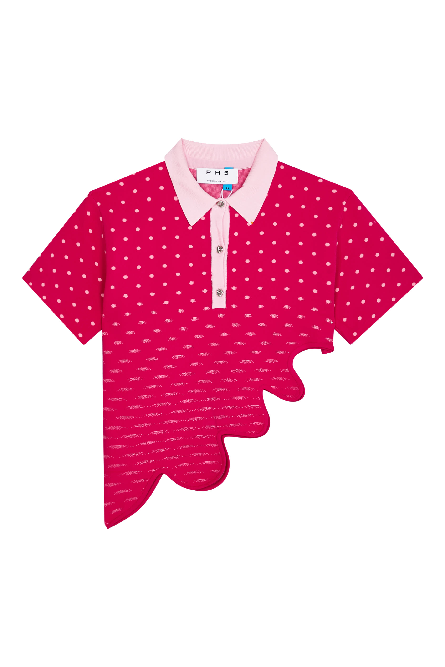  Ebony Wavy Polo Shirt