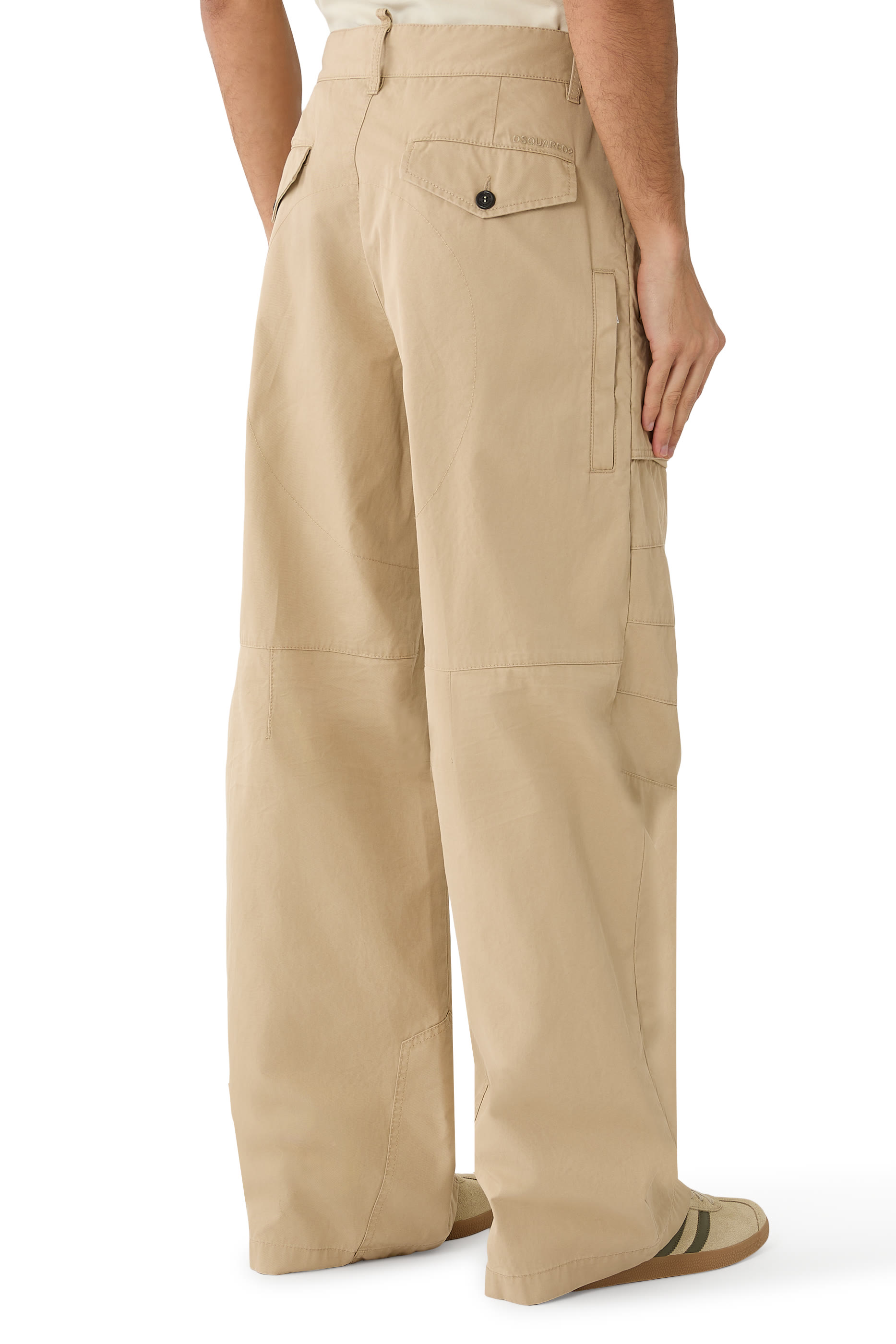 Panelled Wide-Leg Trousers