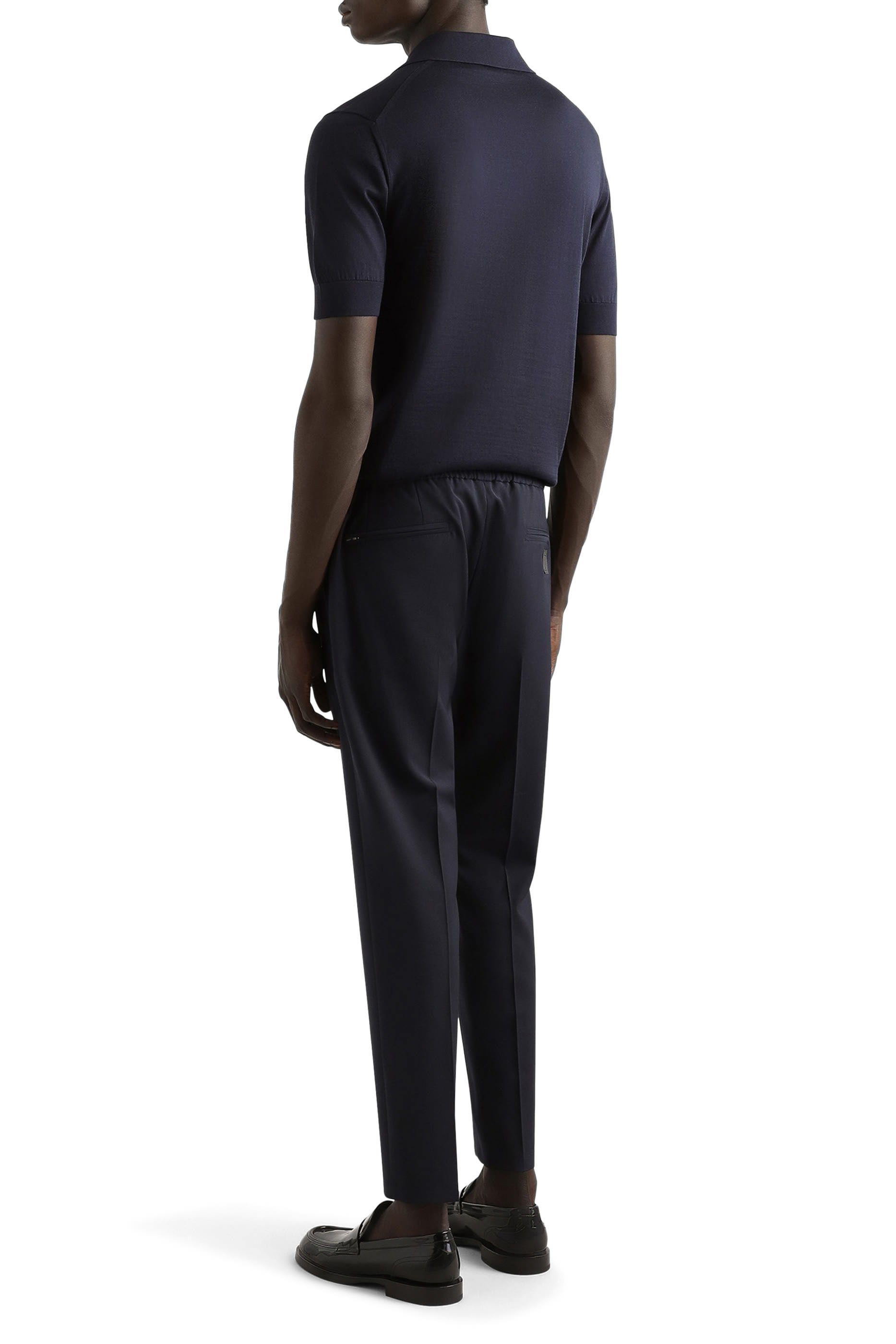 Silk Polo-Shirt with Logo Embroidery