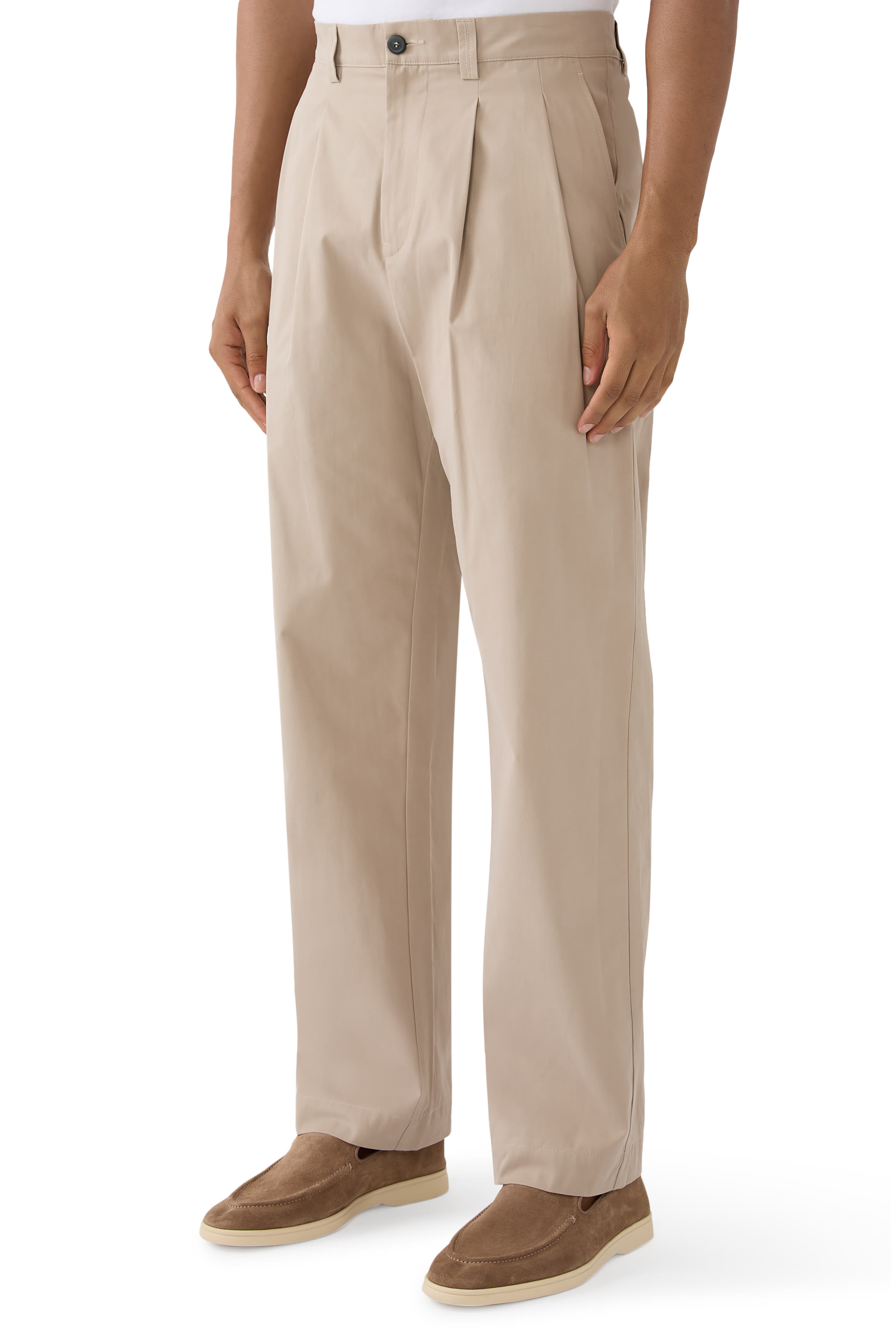 Wide Fit Cotton Pants