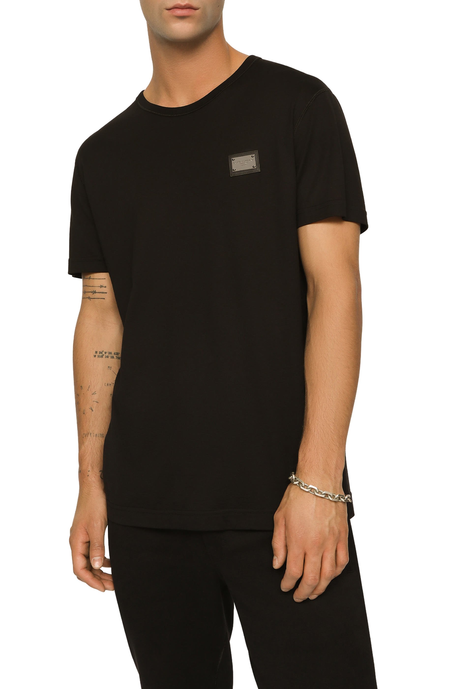 Logo Tag Cotton T-Shirt