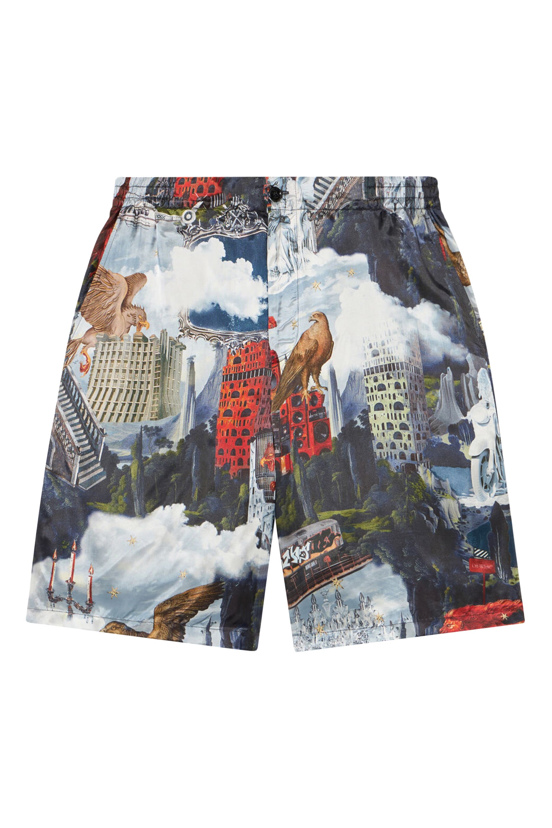 World Paint Viscose Bowling Shorts