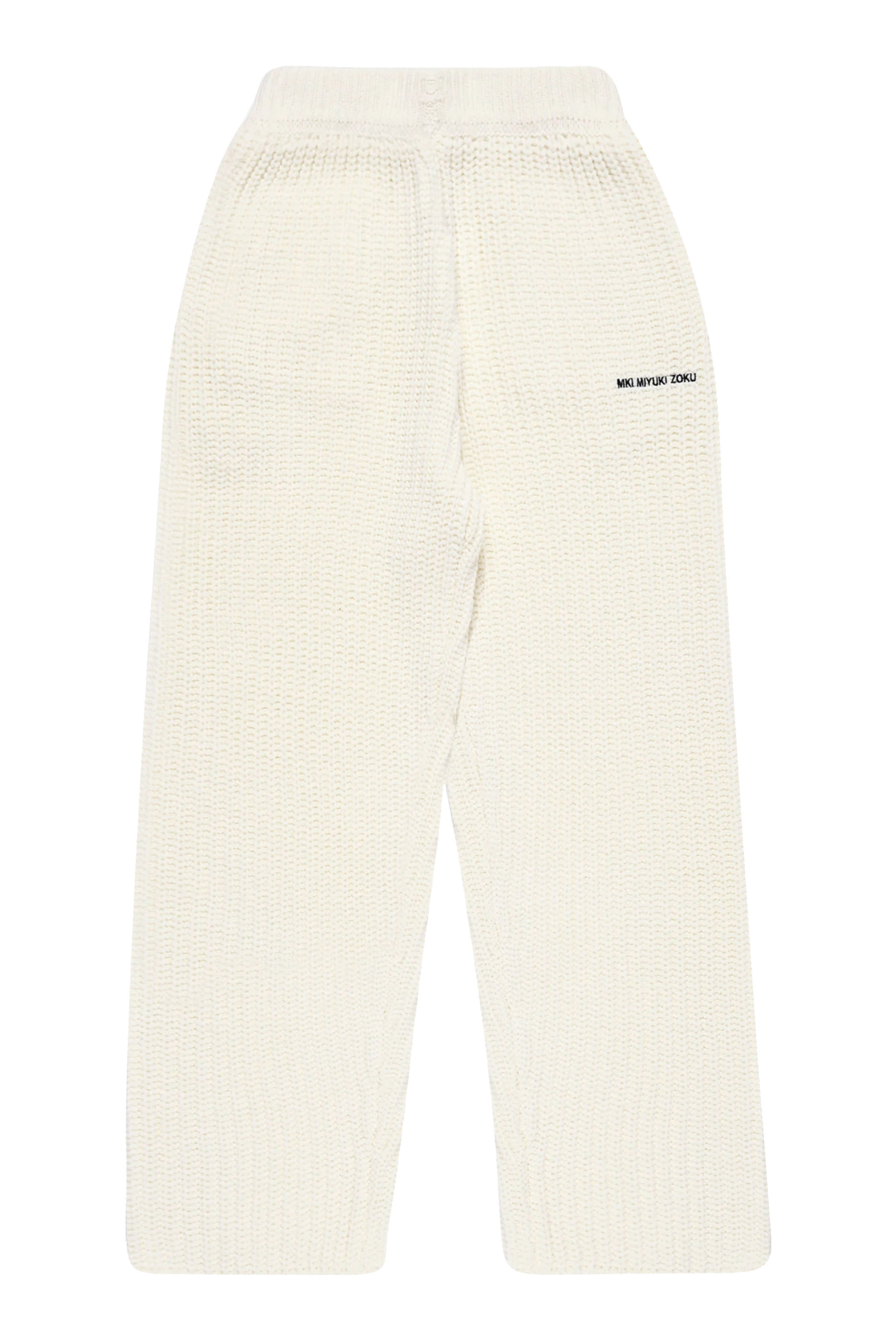 Chunky Rib Knit Wide Leg Joggers