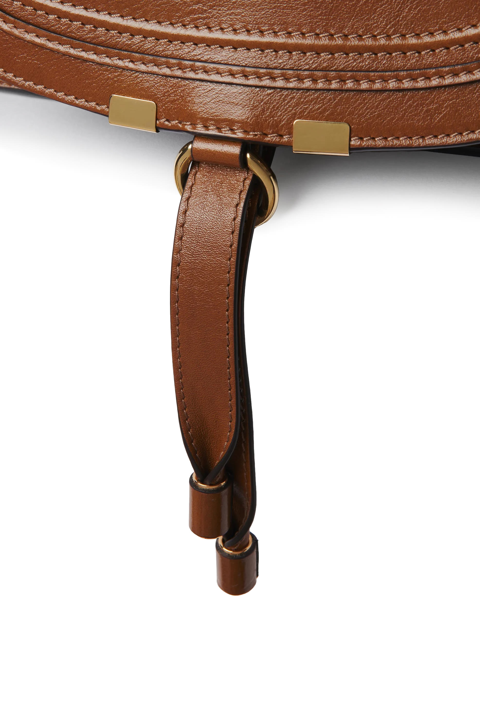 Small Marcie Shiny Leather Bag