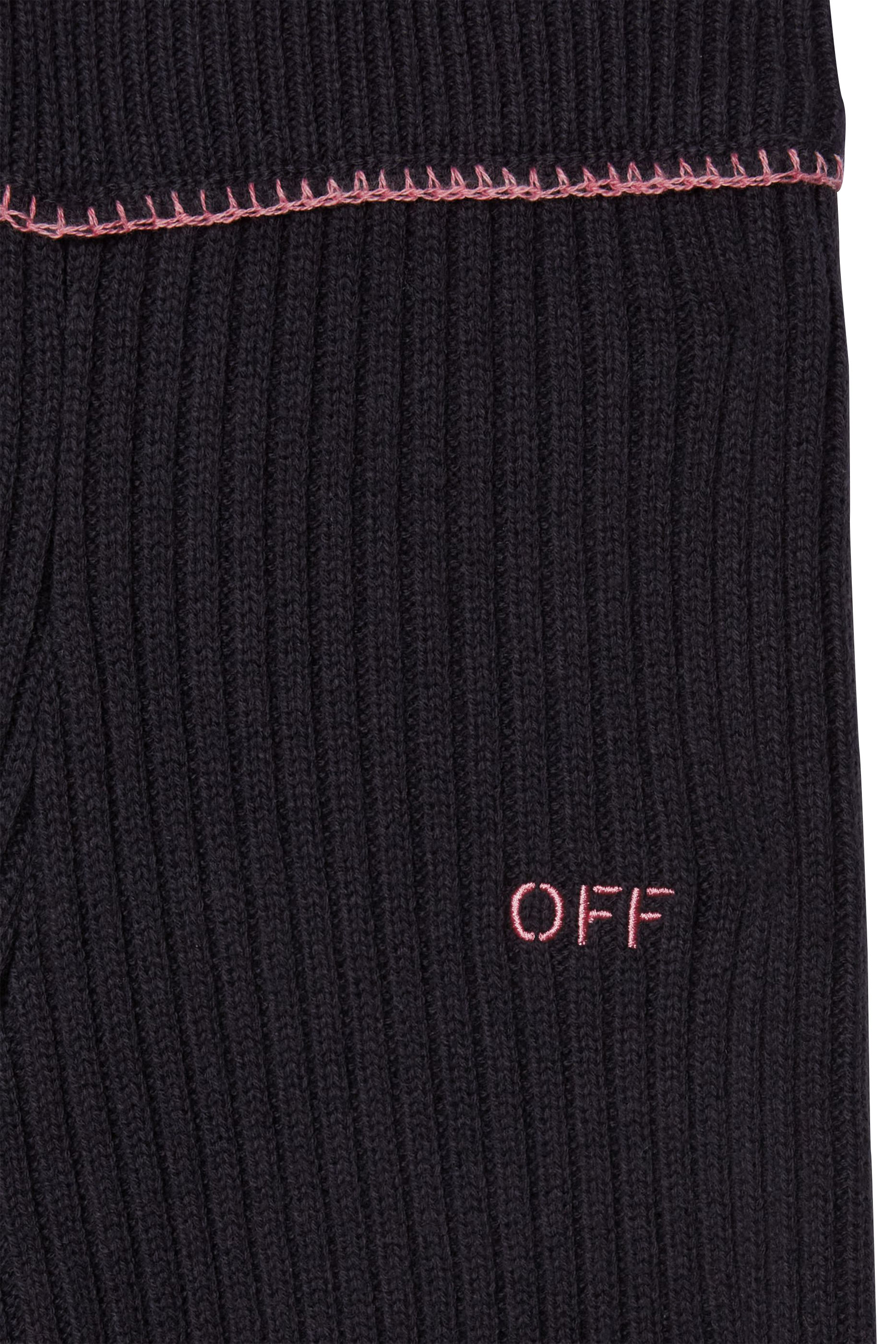 Kids Off Stamp Ribbed Pants